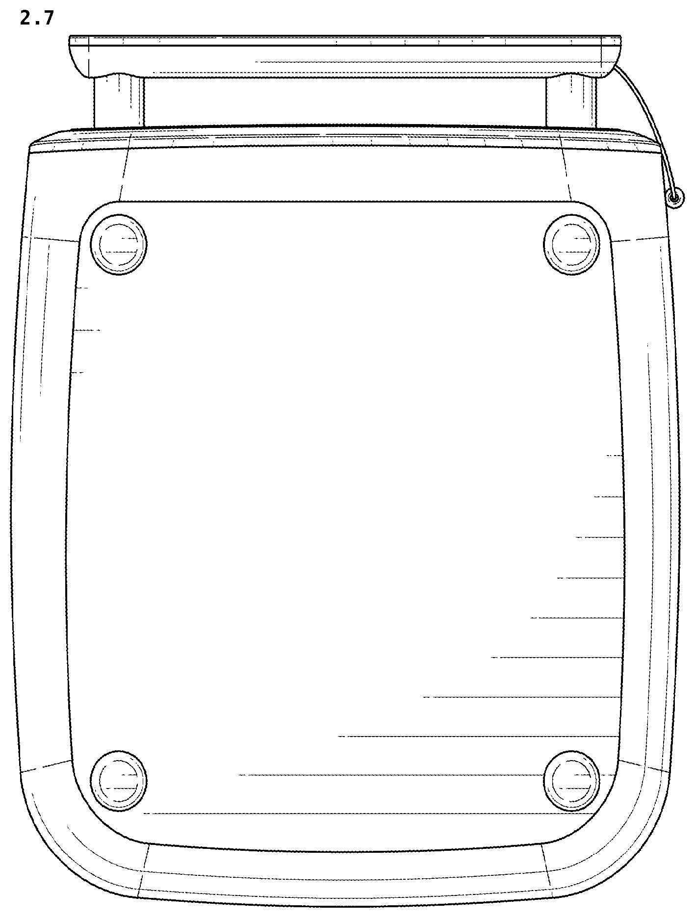 Patent USD1124751 Figure 7 – Air fryer