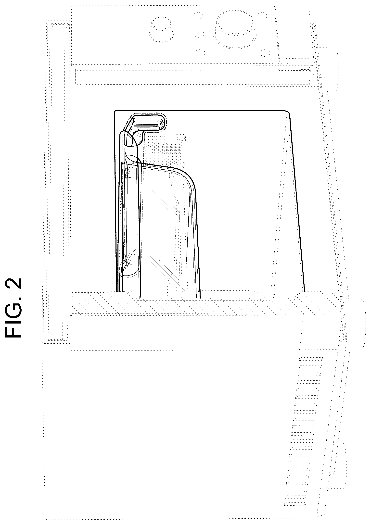 Patent USD1124752 Figure 2 – Microwave with air fryer or portion thereof