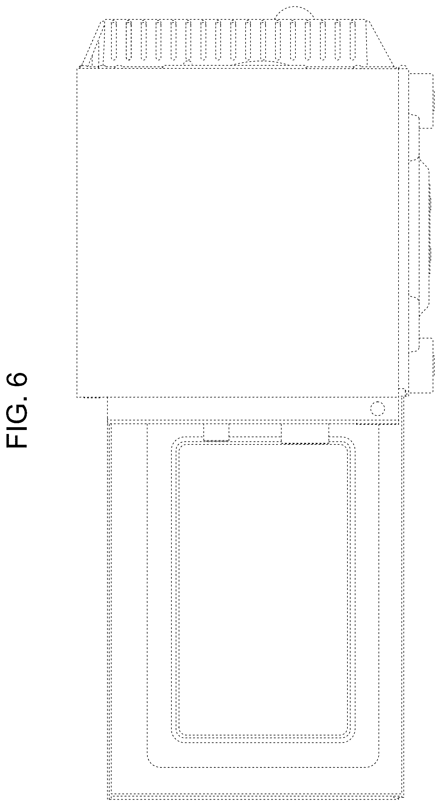 Patent USD1124752 Figure 5 – Microwave with air fryer or portion thereof