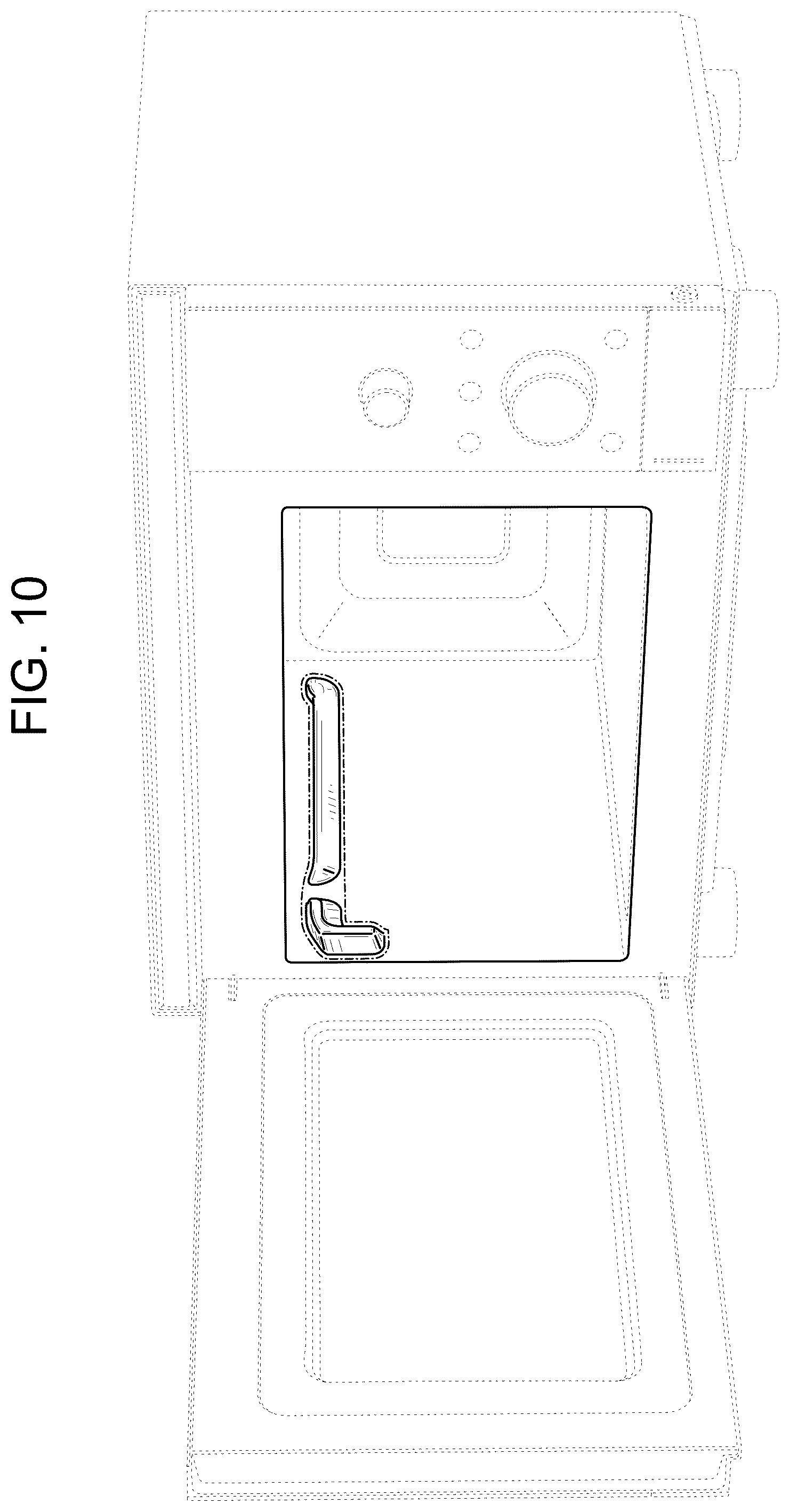 Patent USD1124752 Figure 9 – Microwave with air fryer or portion thereof