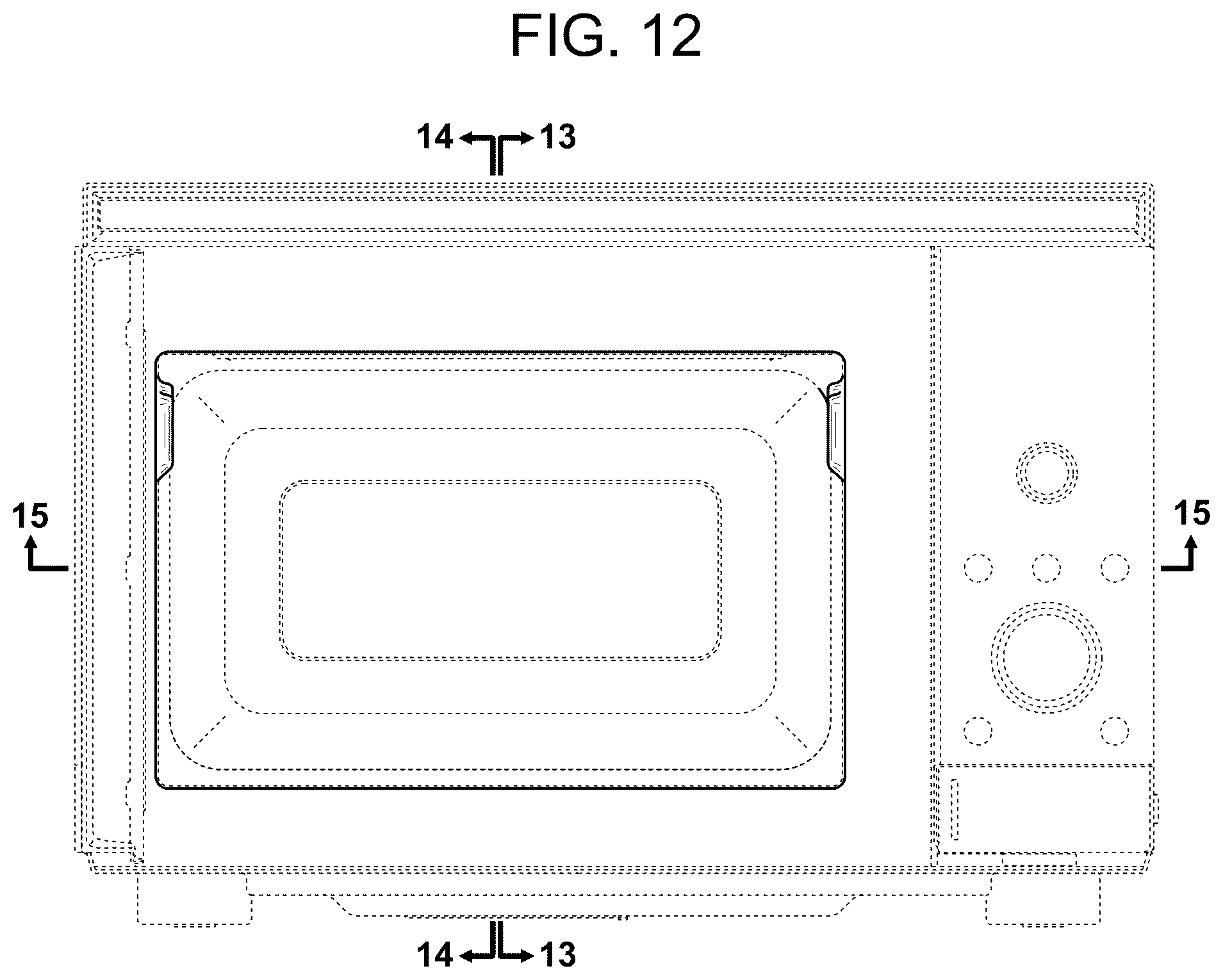 Patent USD1124752 Figure 11 – Microwave with air fryer or portion thereof