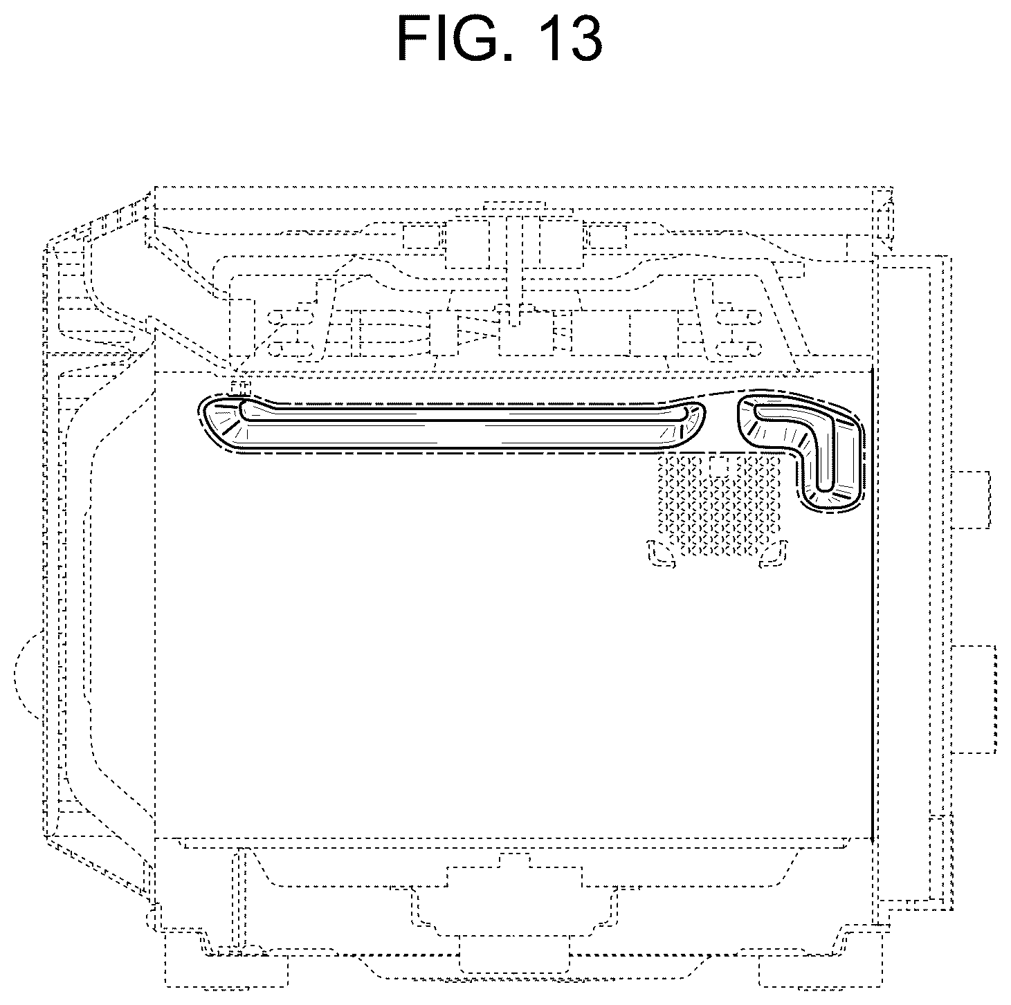 Patent USD1124752 Figure 12 – Microwave with air fryer or portion thereof