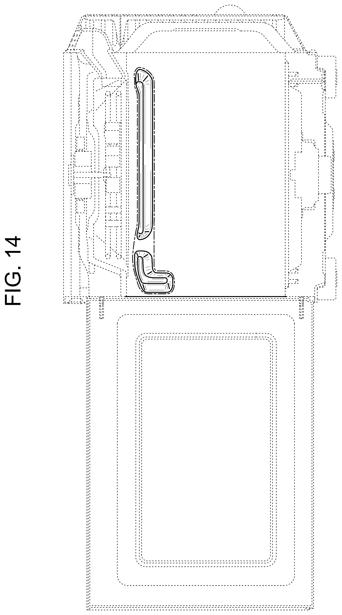 Patent USD1124752 Figure 13 – Microwave with air fryer or portion thereof