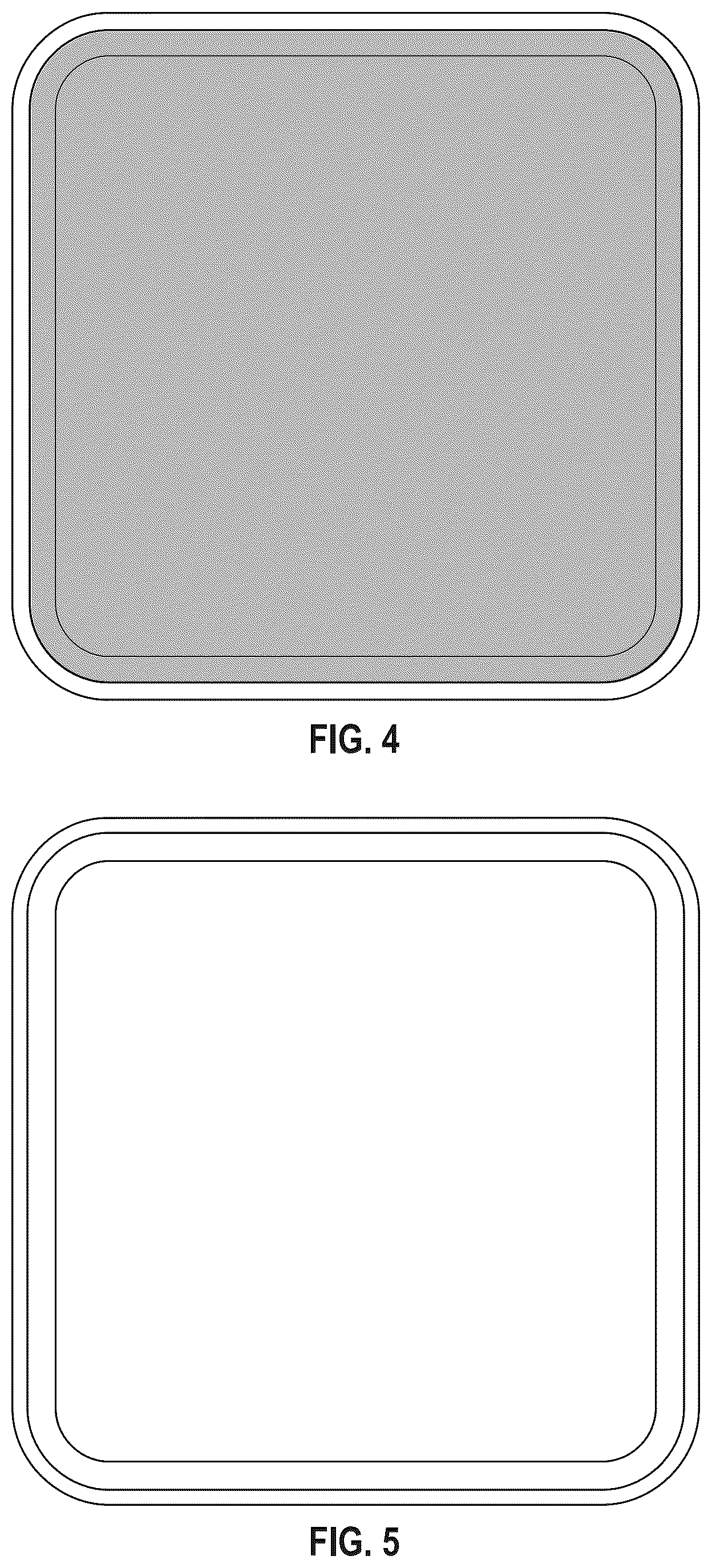 Patent USD1124753 Figure 2 – Square pan