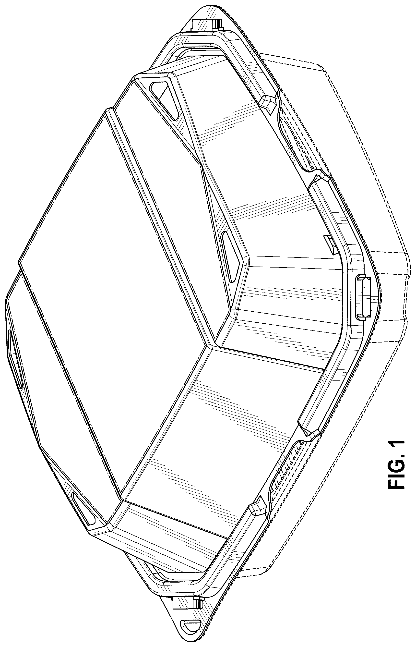 Patent USD1124759 — Vented container lid for a container — Figure 1