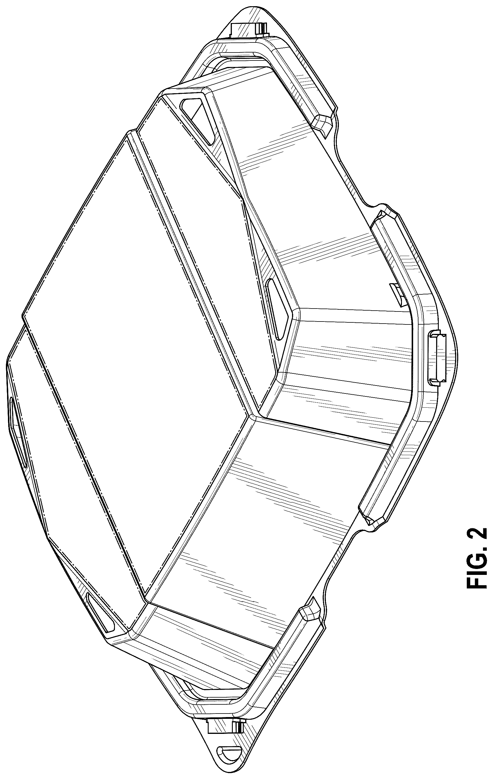 Patent USD1124759 Figure 2 – Vented container lid for a container