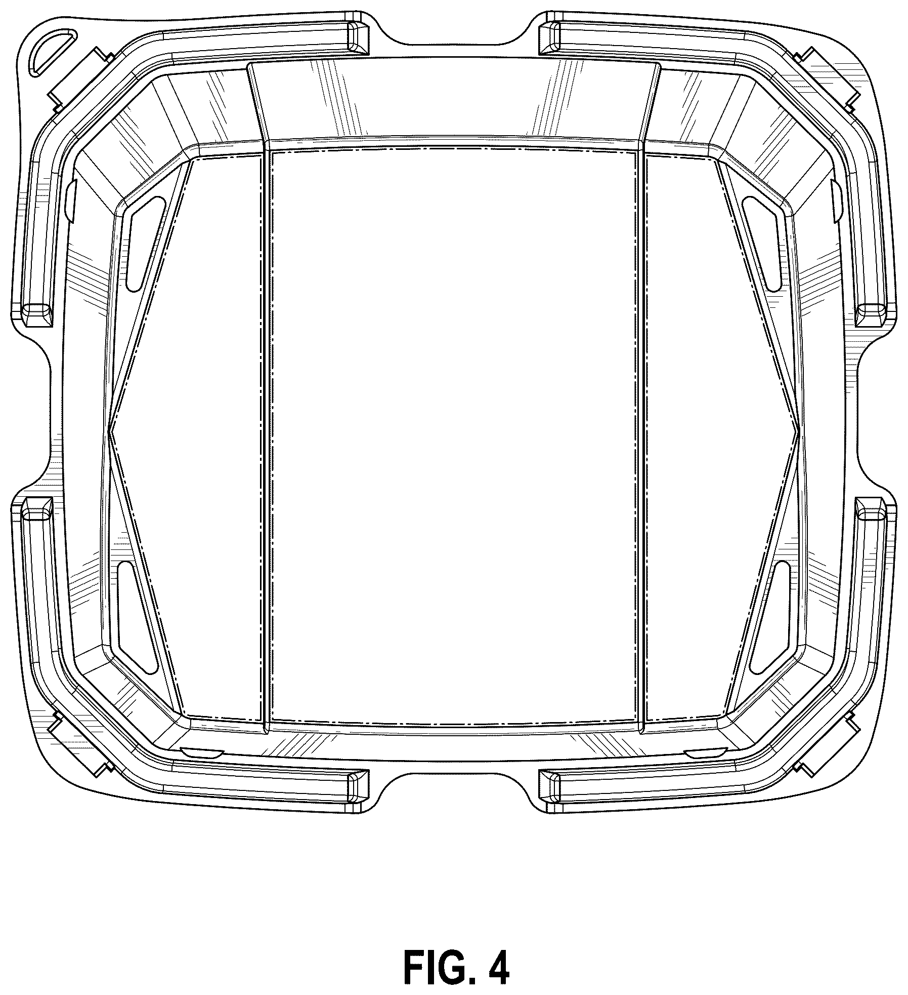 Patent USD1124759 Figure 4 – Vented container lid for a container