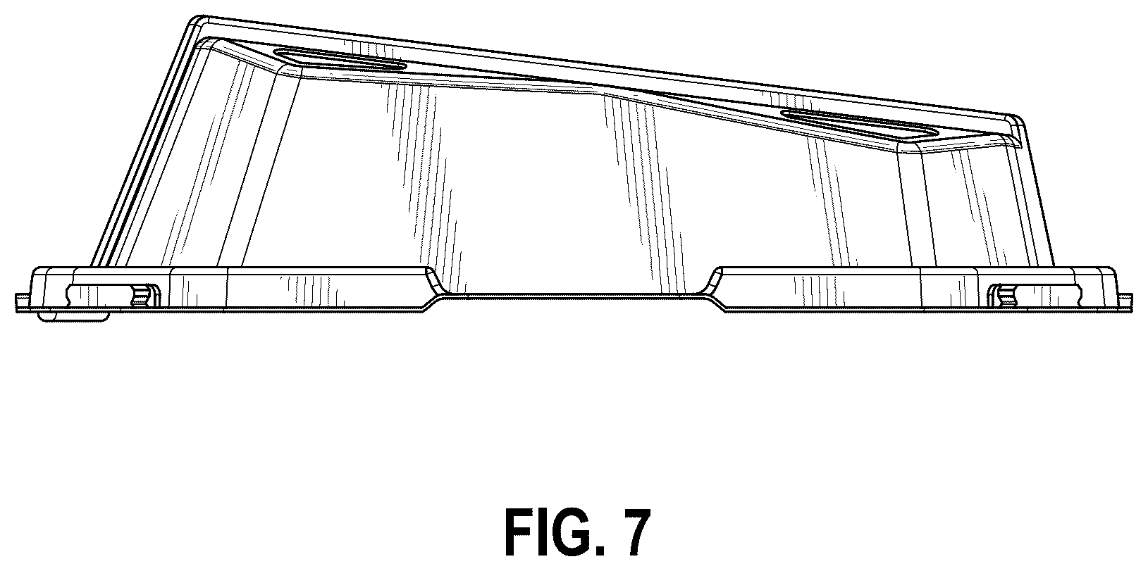 Patent USD1124759 Figure 7 – Vented container lid for a container