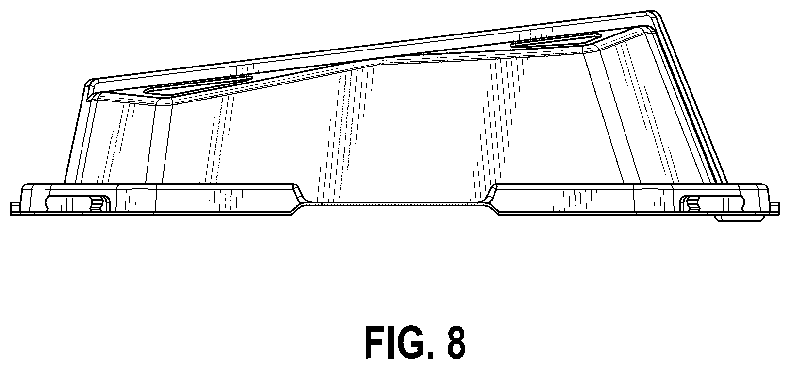 Patent USD1124759 Figure 8 – Vented container lid for a container
