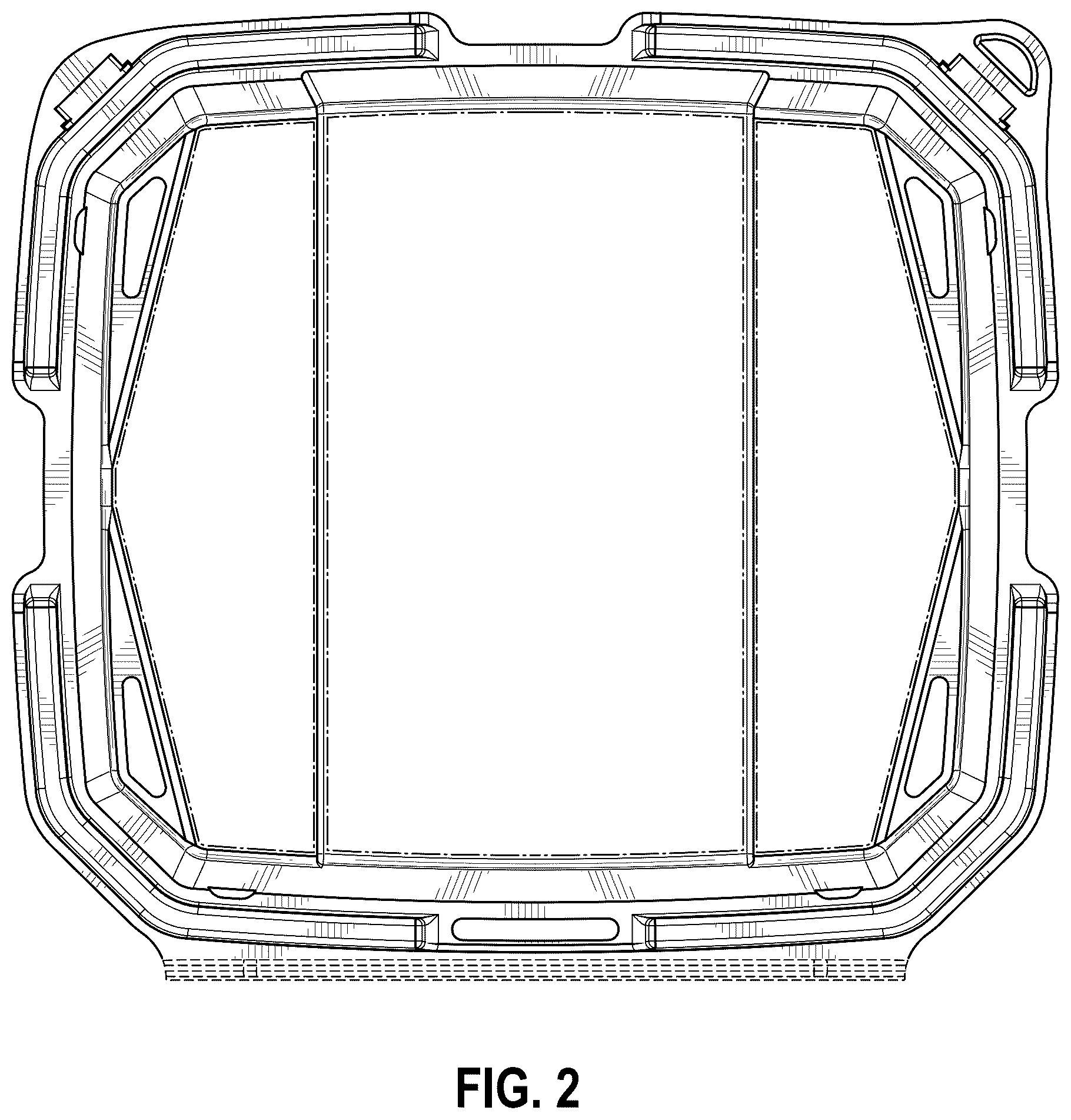 Patent USD1124760 Figure 2 – Vented container