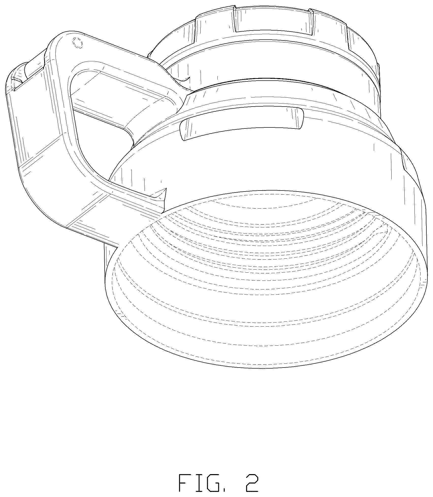 Patent USD1124761 Figure 2 – Cap for a beer barrel