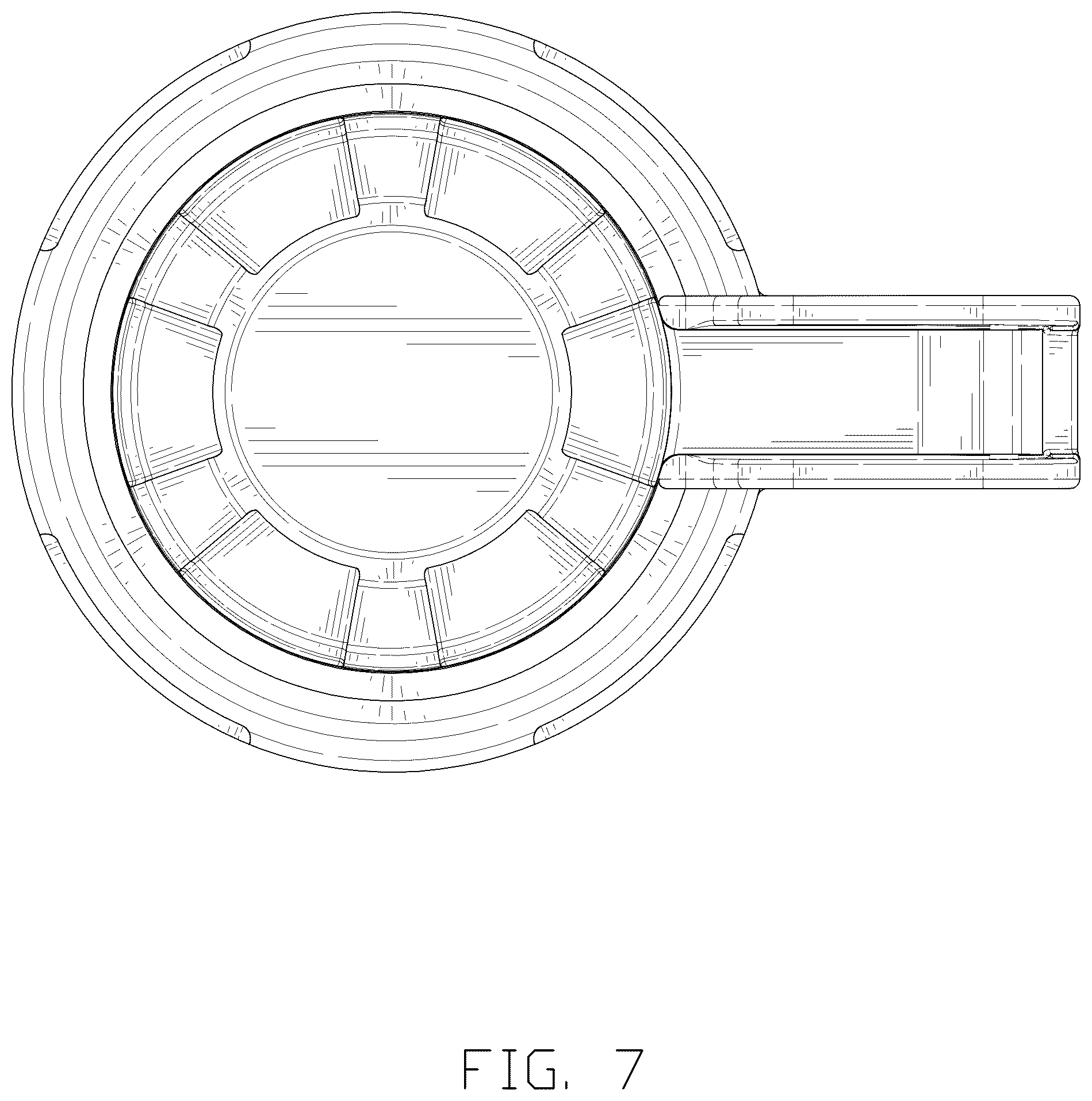 Patent USD1124761 Figure 7 – Cap for a beer barrel