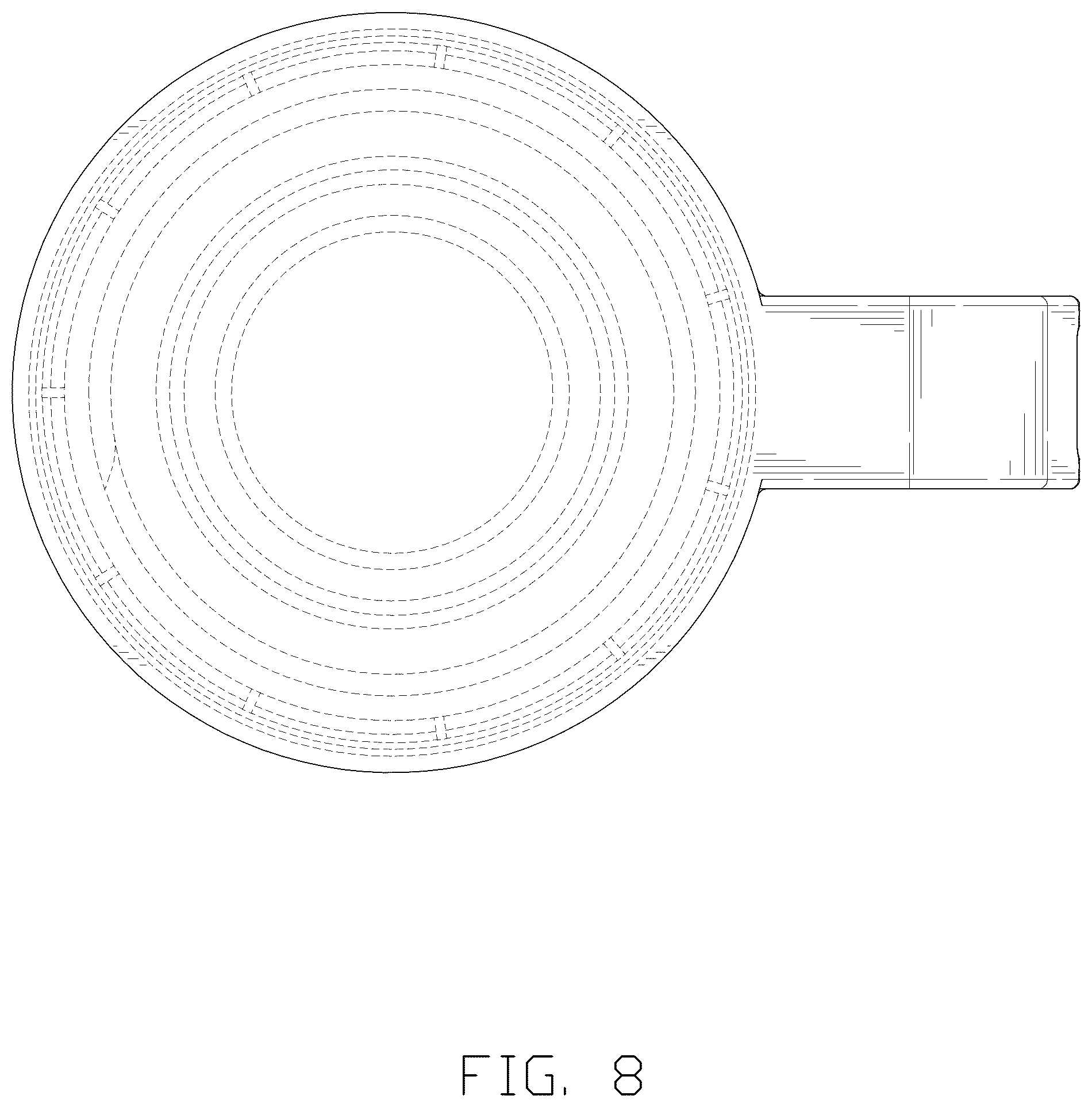Patent USD1124761 Figure 8 – Cap for a beer barrel