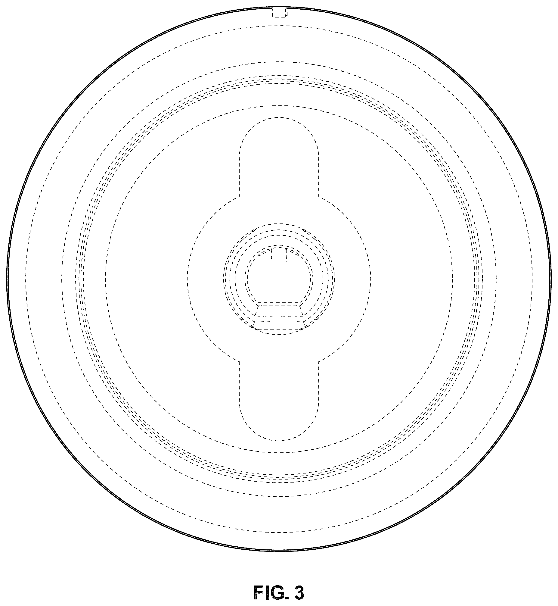 Patent USD1124763 Figure 3 – Cooking appliance control knob