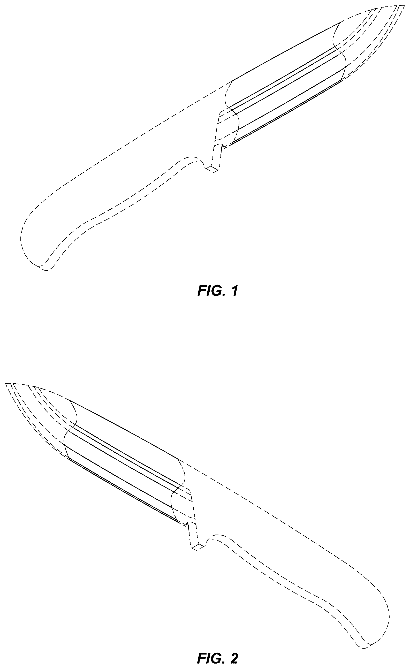 Patent USD1124767 Figure 1 – Knife