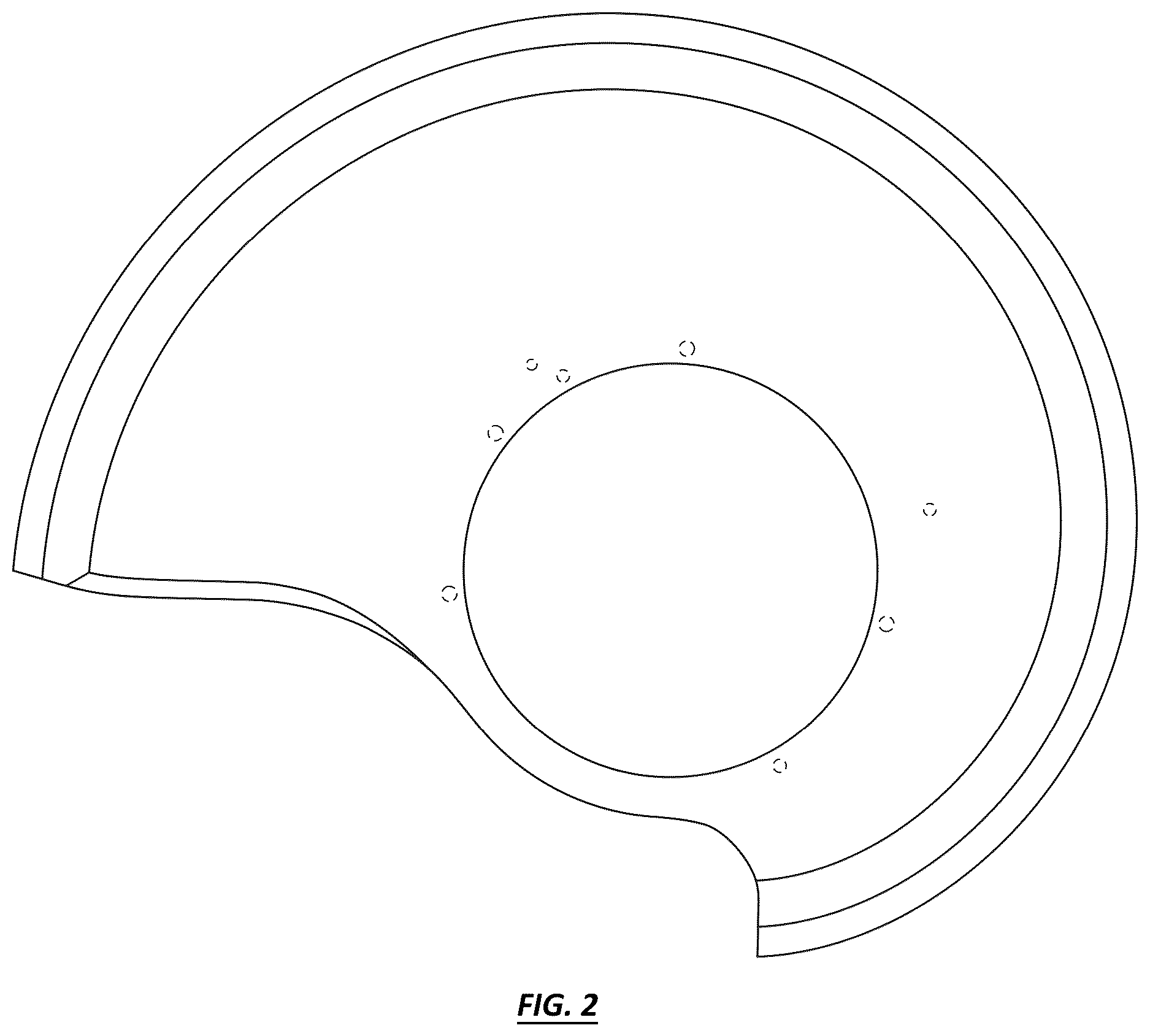 Patent USD1124768 Figure 2 – Cutting knife