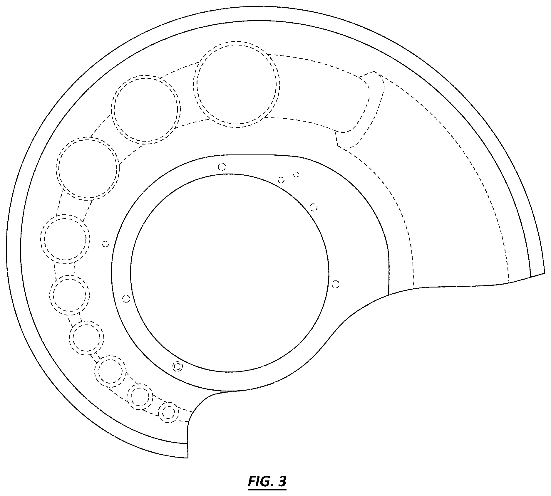 Patent USD1124768 Figure 3 – Cutting knife