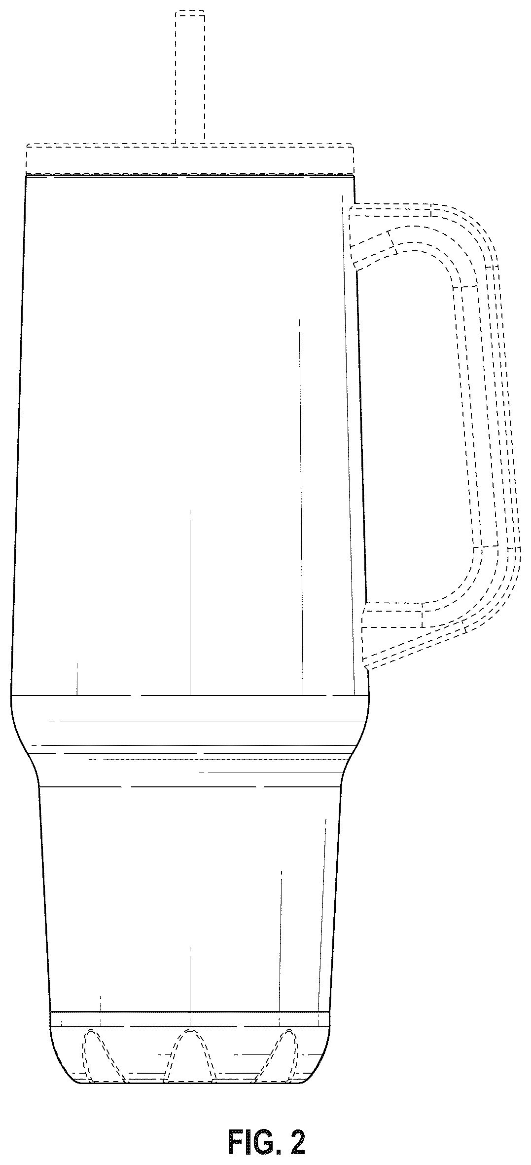 Patent USD1124775 Figure 2 – Tumbler