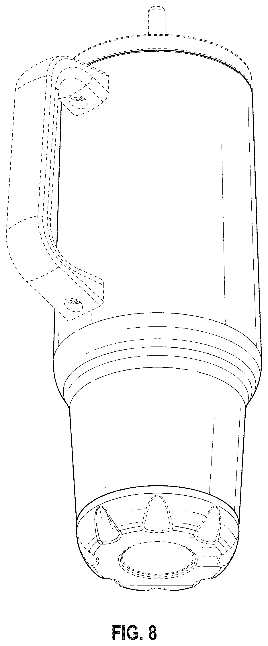 Patent USD1124775 Figure 7 – Tumbler