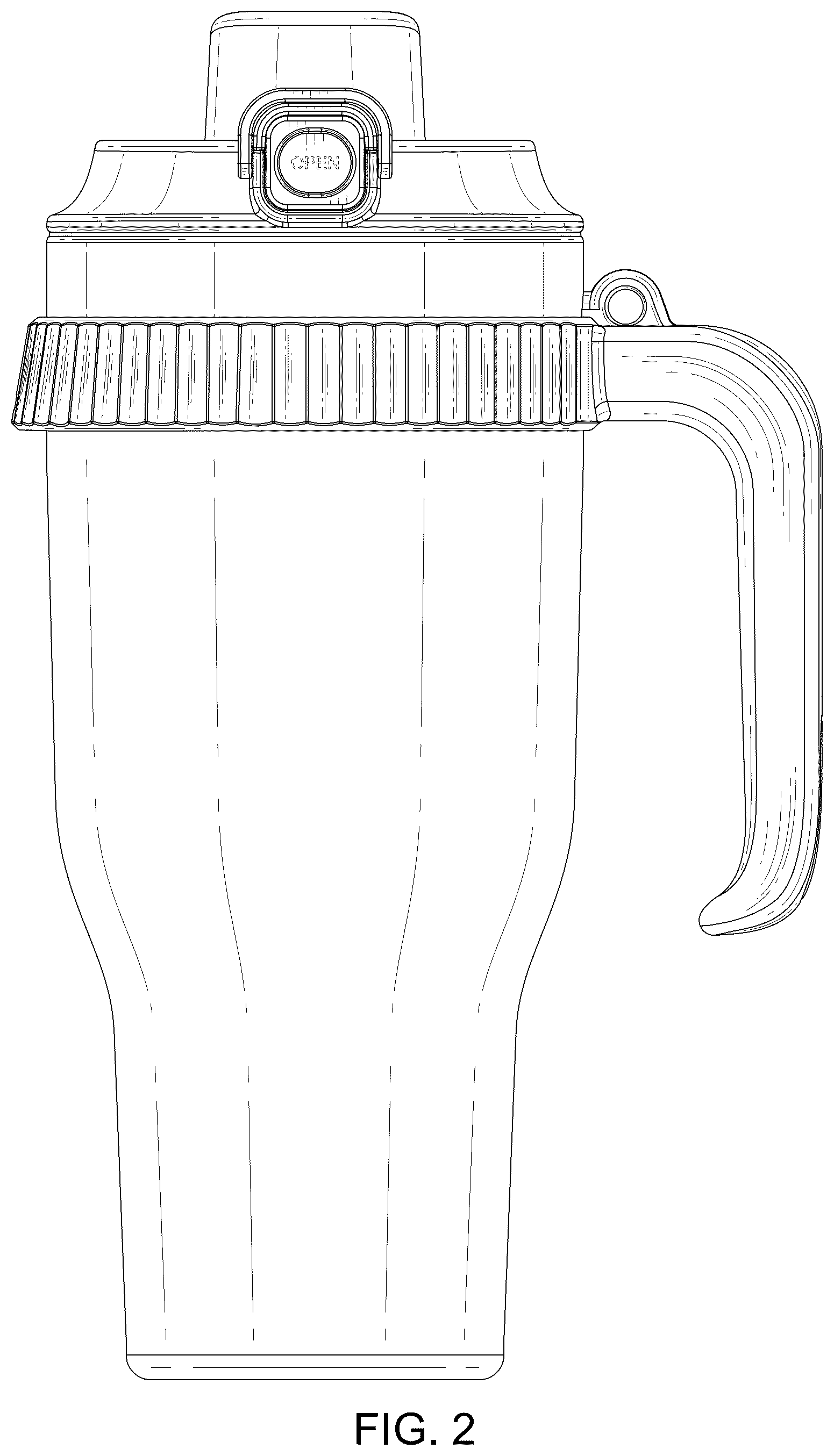 Patent USD1124779 Figure 2 – Bottle