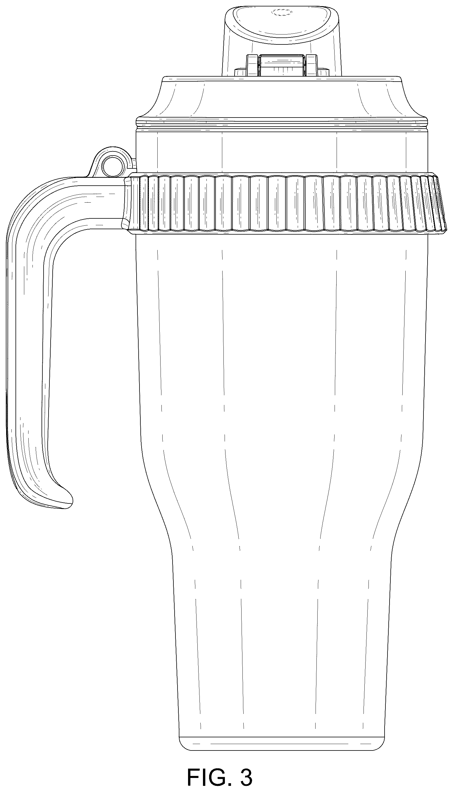 Patent USD1124779 Figure 3 – Bottle