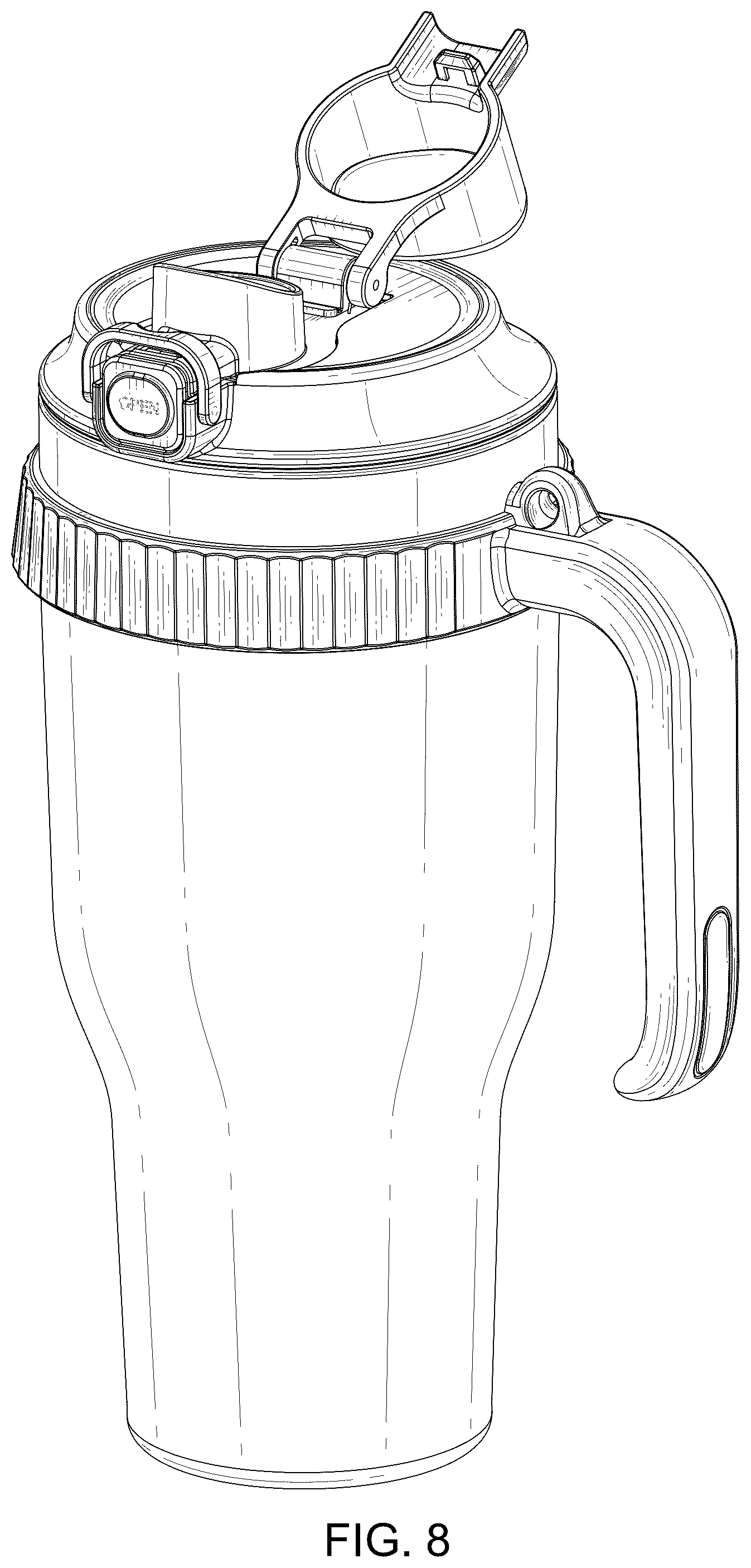 Patent USD1124779 Figure 8 – Bottle