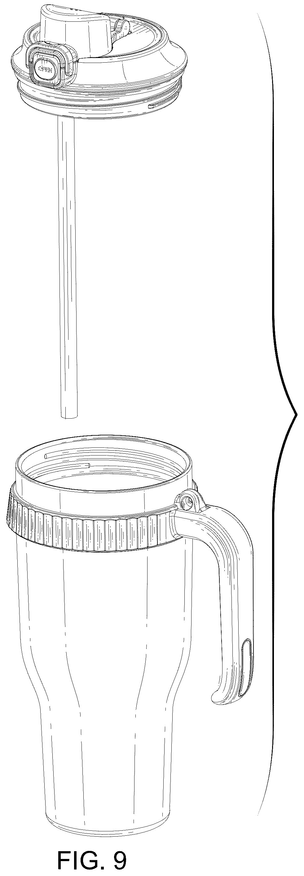 Patent USD1124779 Figure 9 – Bottle