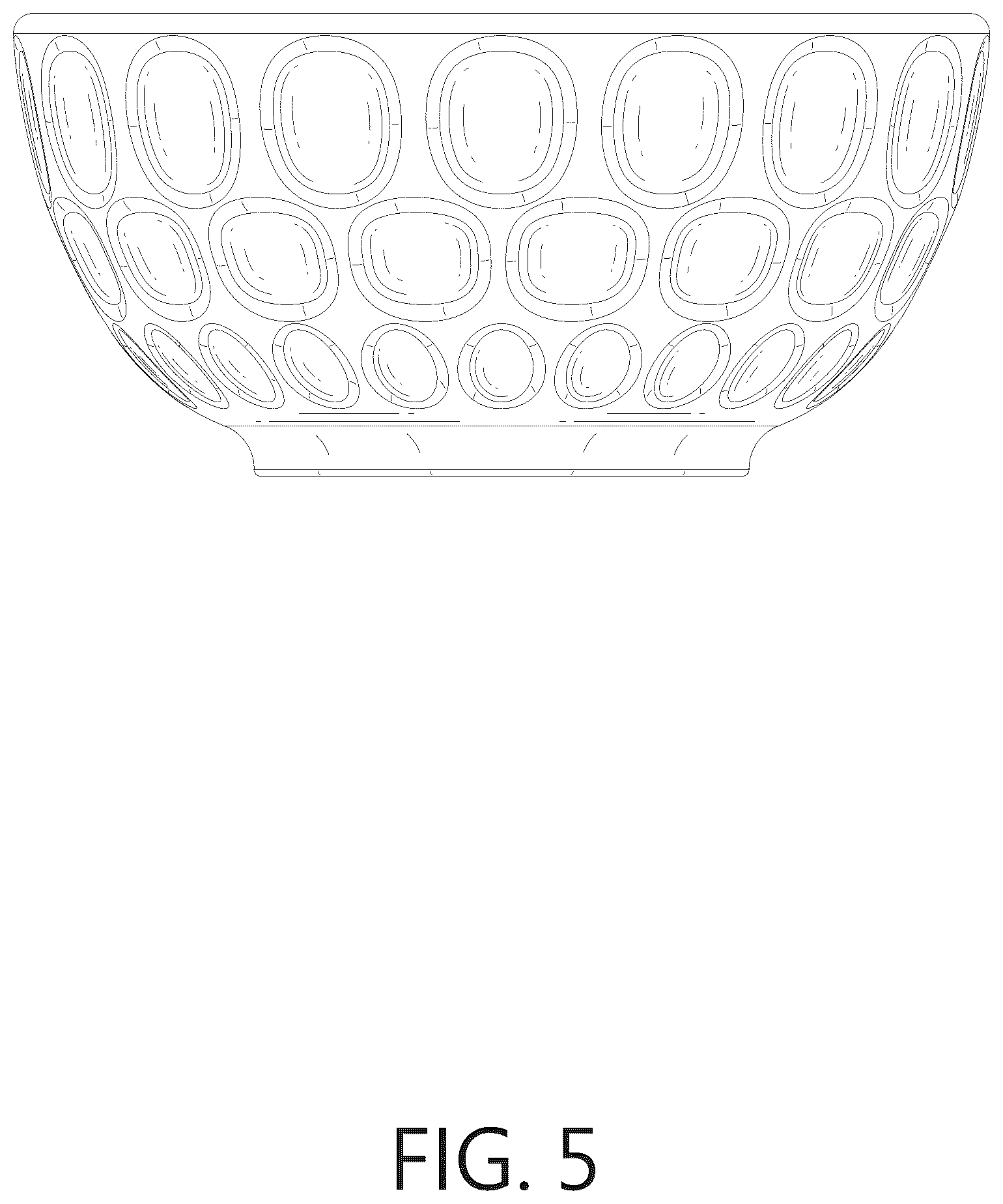 Patent USD1124780 Figure 5 – Bowl