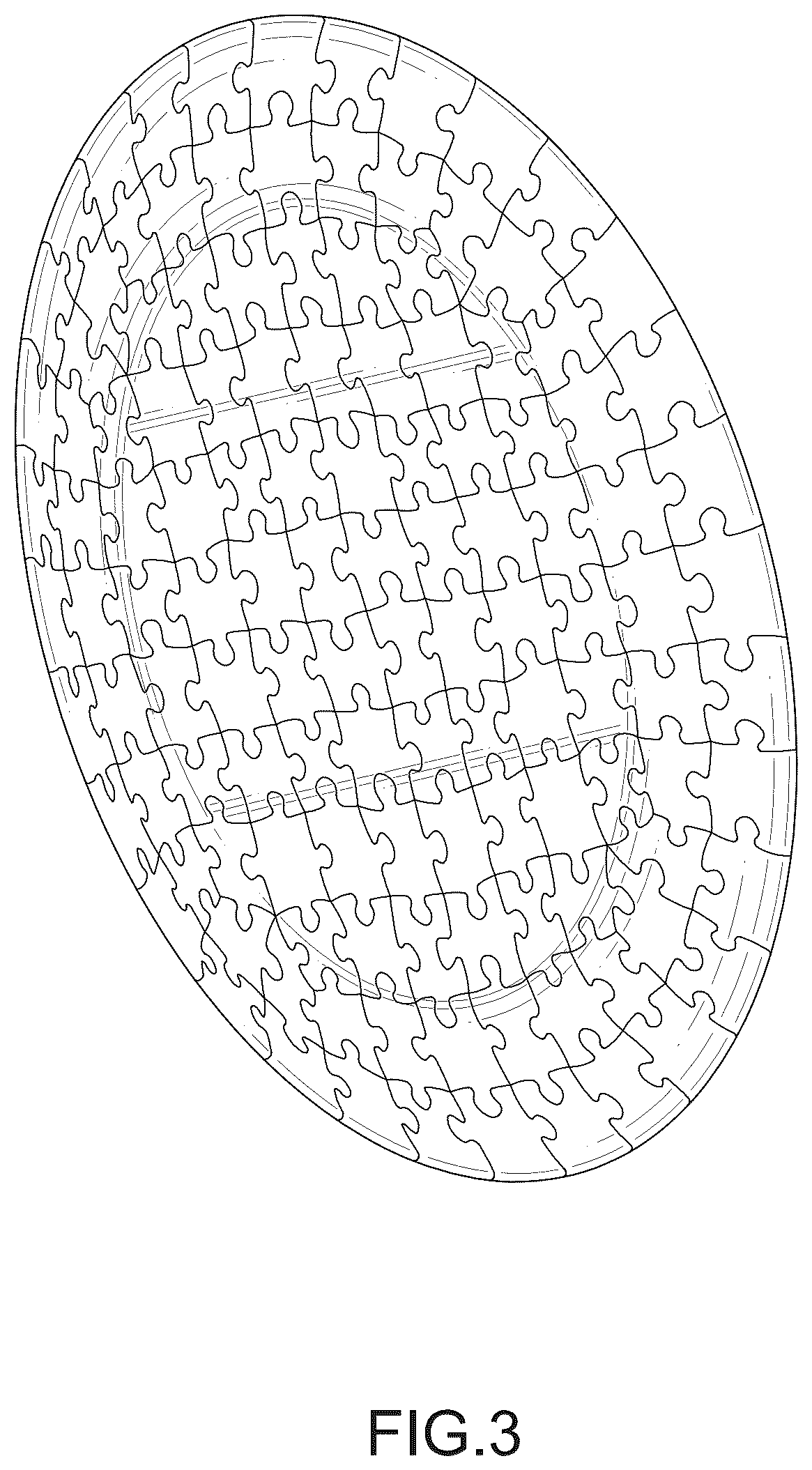 Patent USD1124781 Figure 3 – Puzzle plate