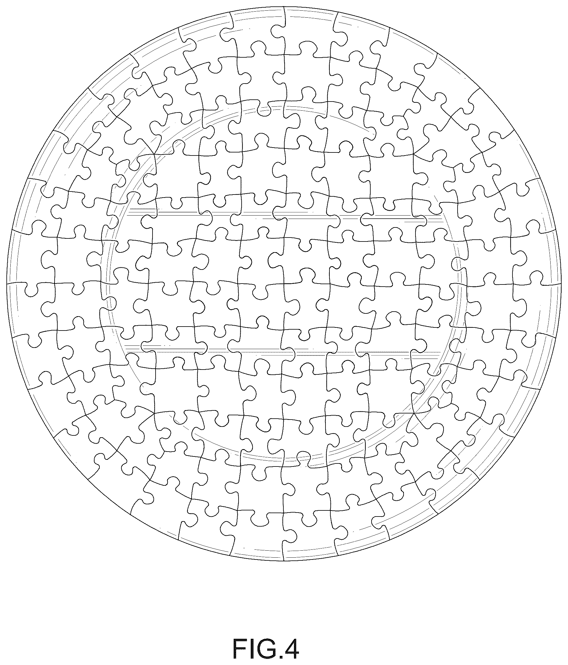 Patent USD1124781 Figure 4 – Puzzle plate