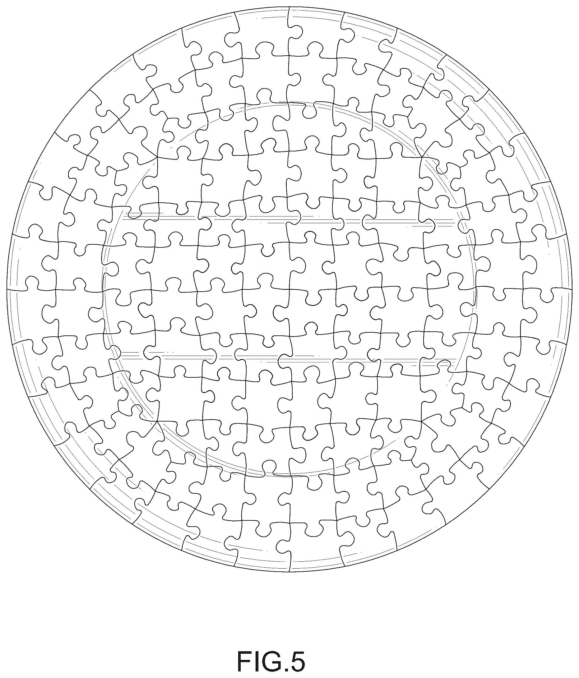 Patent USD1124781 Figure 5 – Puzzle plate