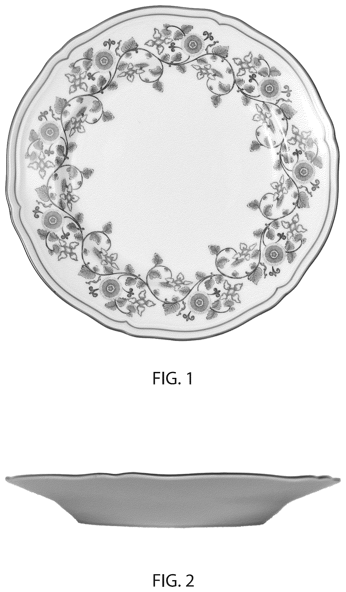 Patent USD1124782 Figure 1 – Plate