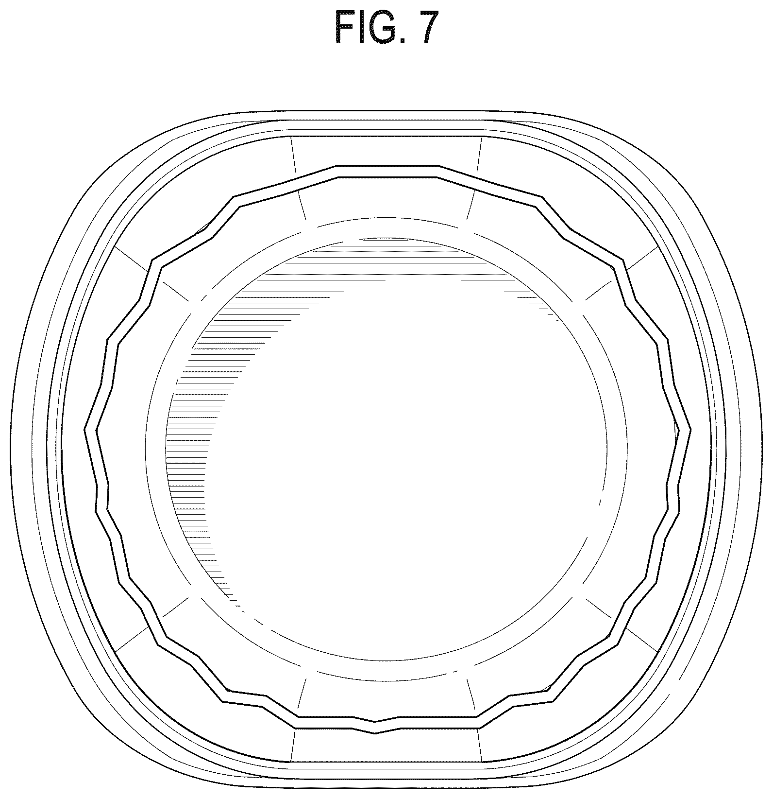 Patent USD1124785 Figure 7 – Lid with container