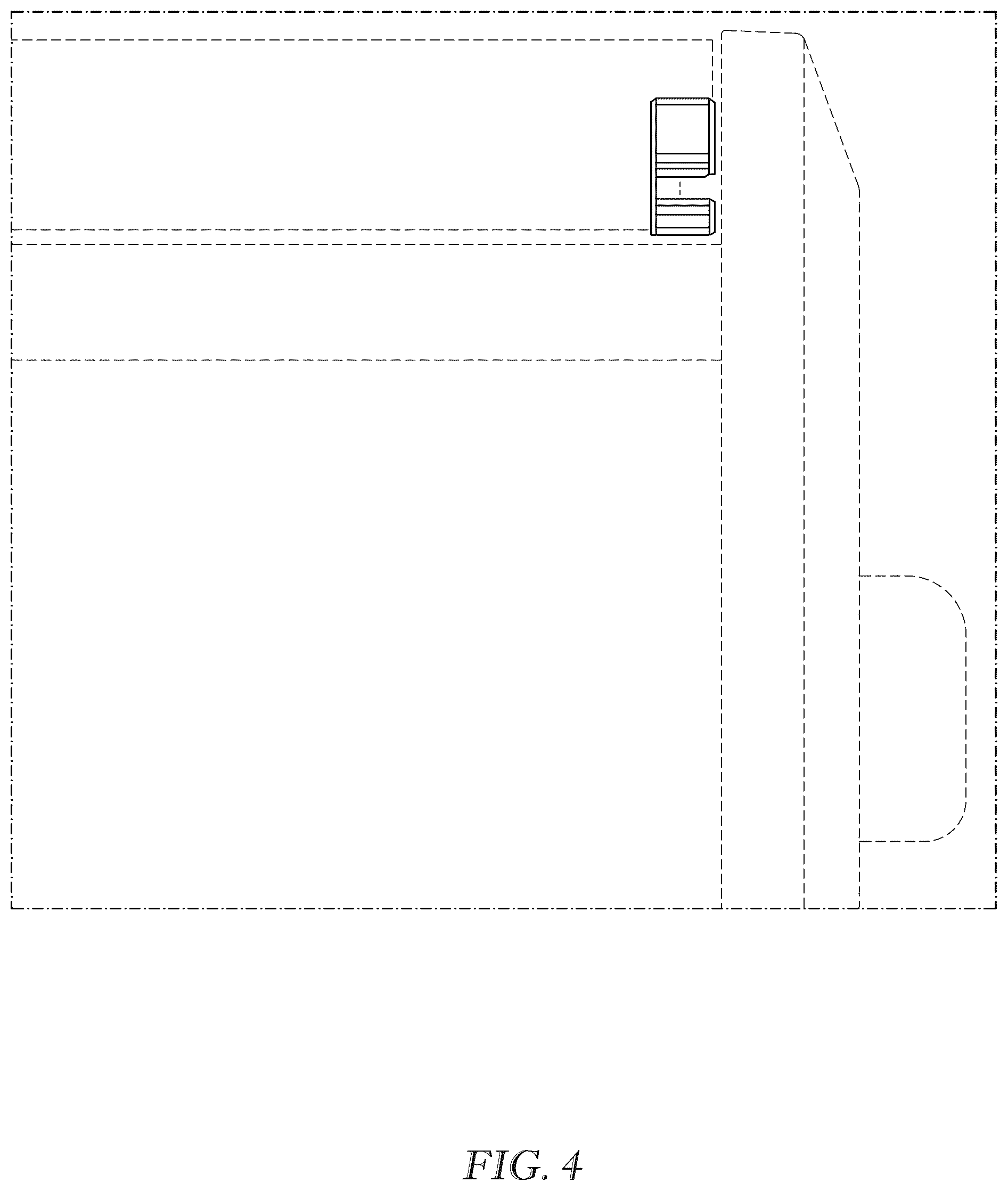 Patent USD1124786 Figure 4 – Hinge of a cooler
