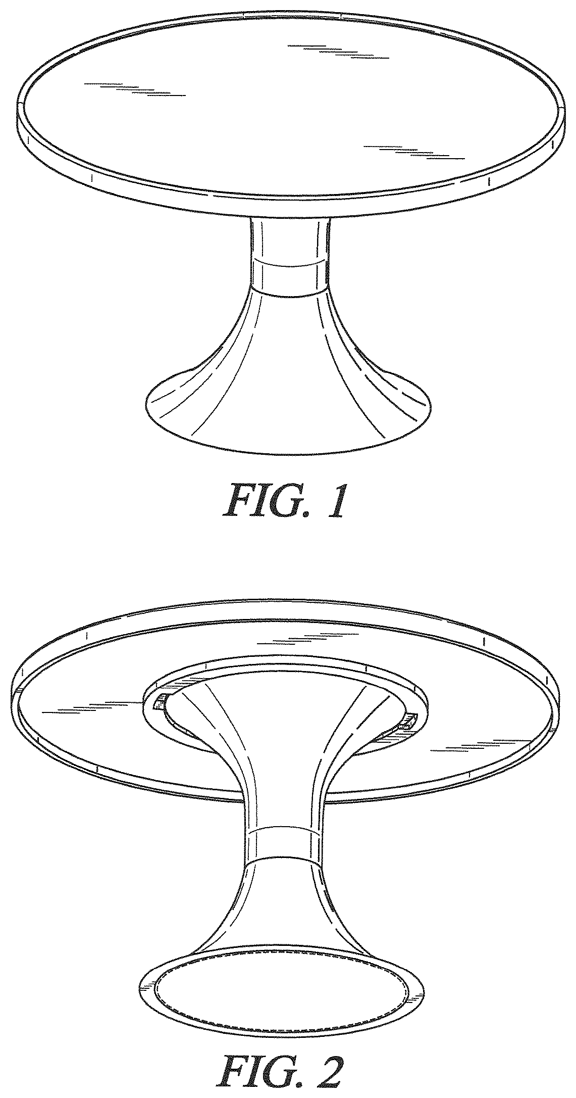 Patent USD1124787 Figure 1 – Display stand set