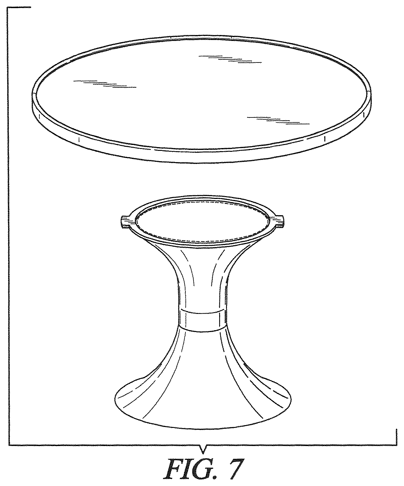 Patent USD1124787 Figure 5 – Display stand set