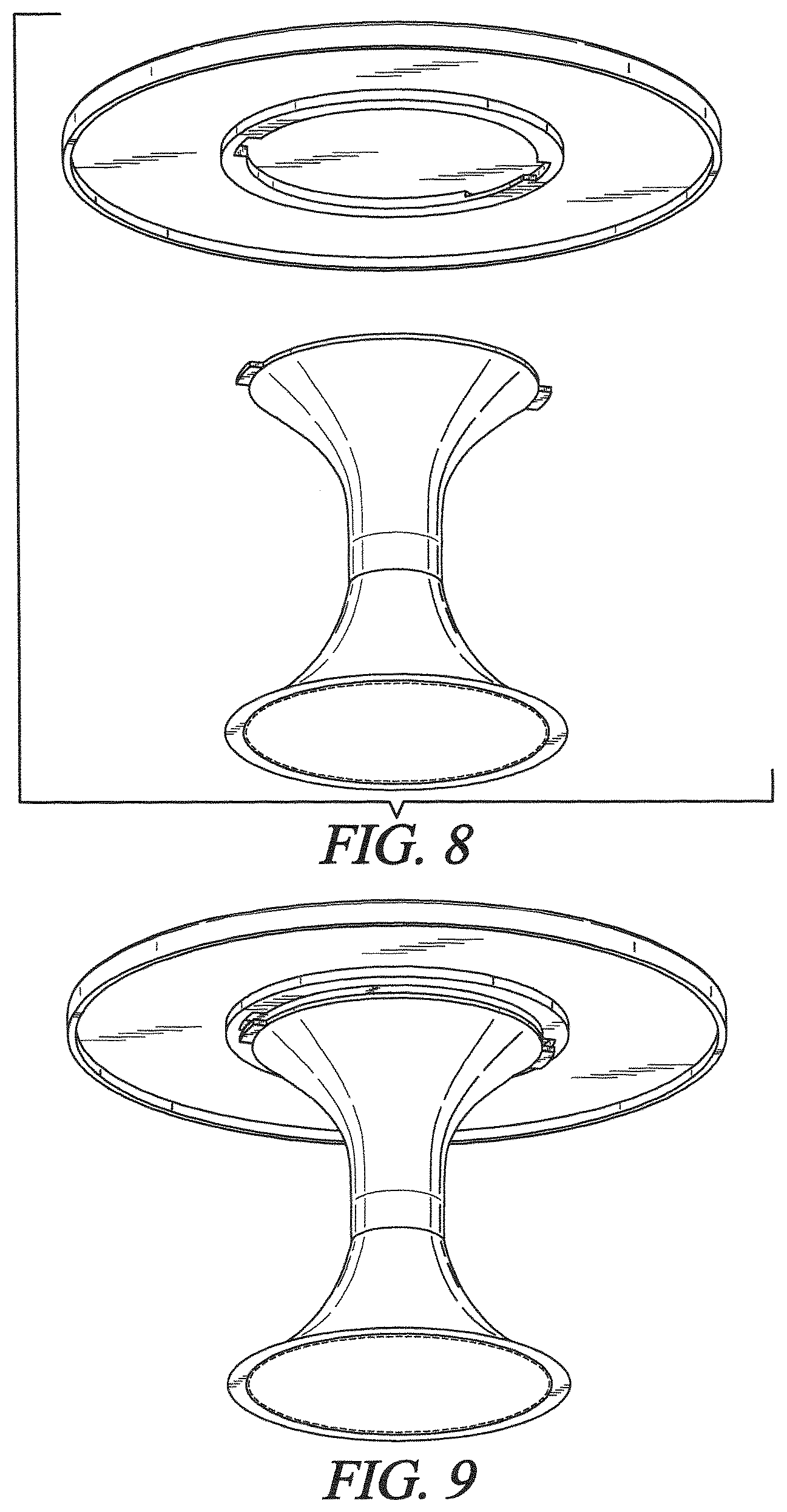 Patent USD1124787 Figure 6 – Display stand set