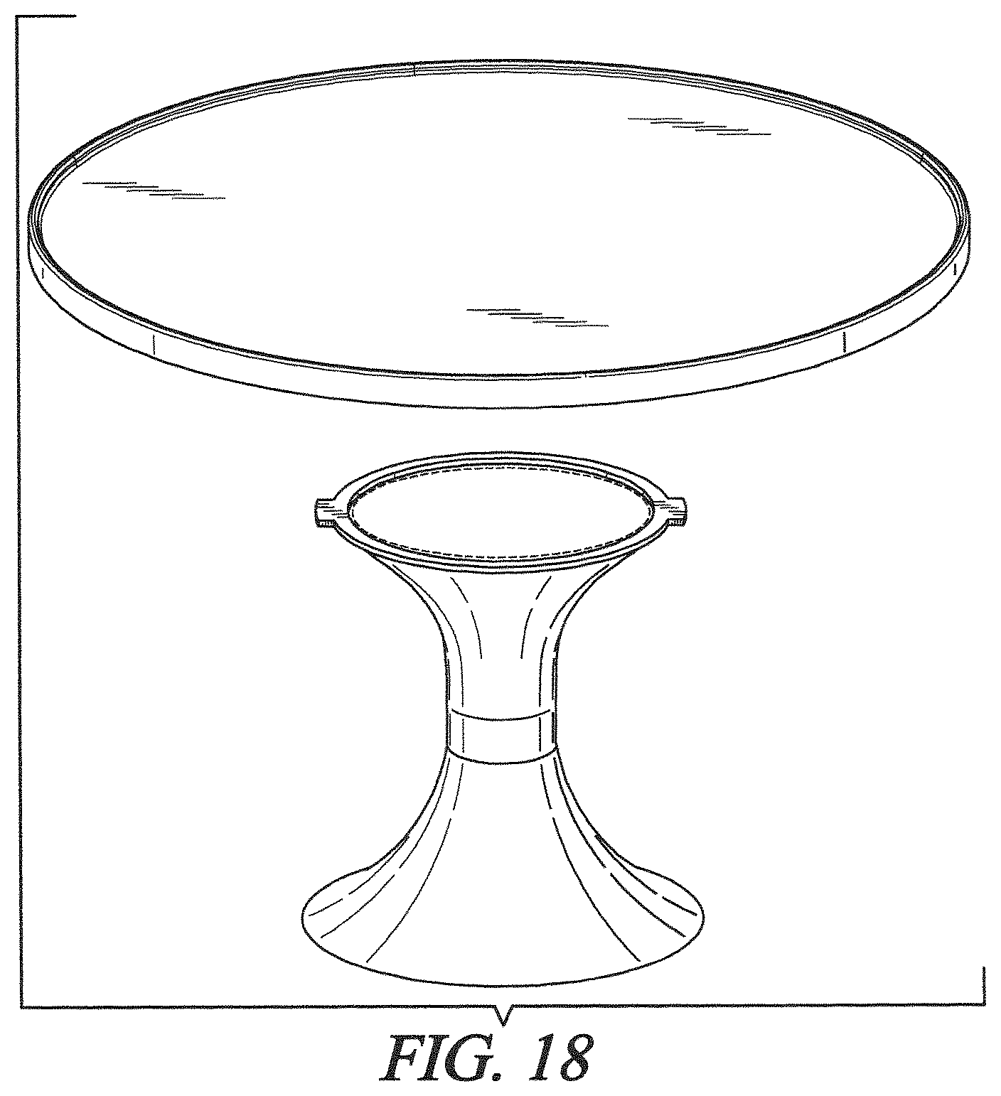 Patent USD1124787 Figure 13 – Display stand set