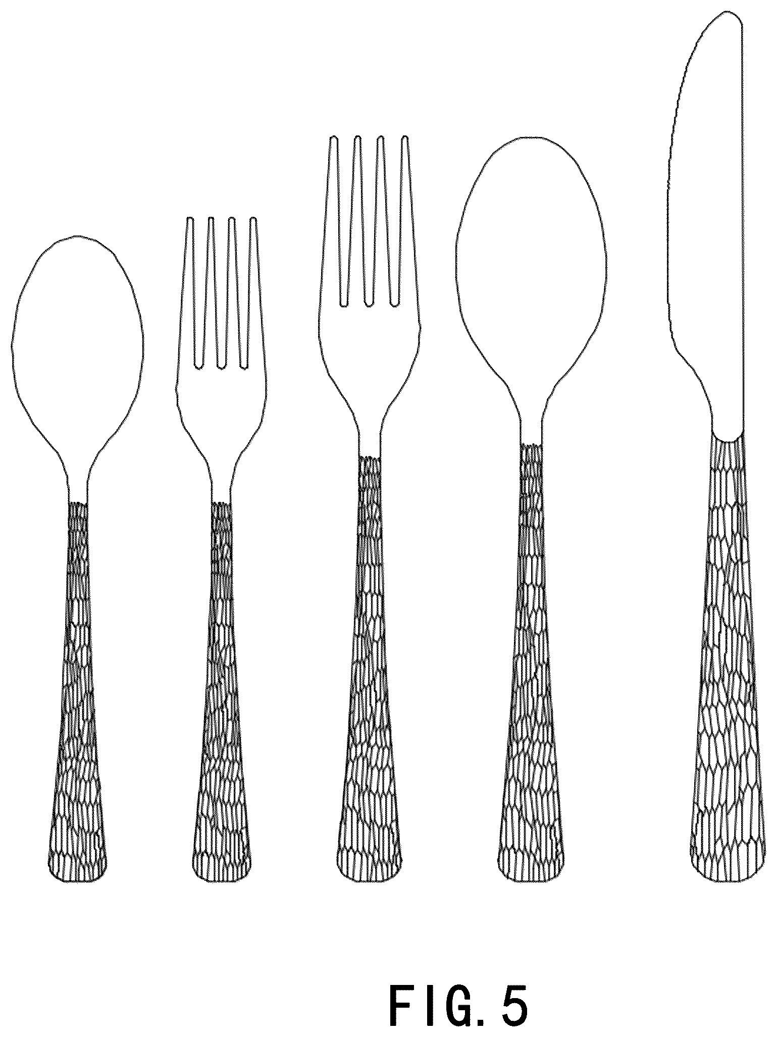 Patent USD1124792 Figure 5 – Tableware set