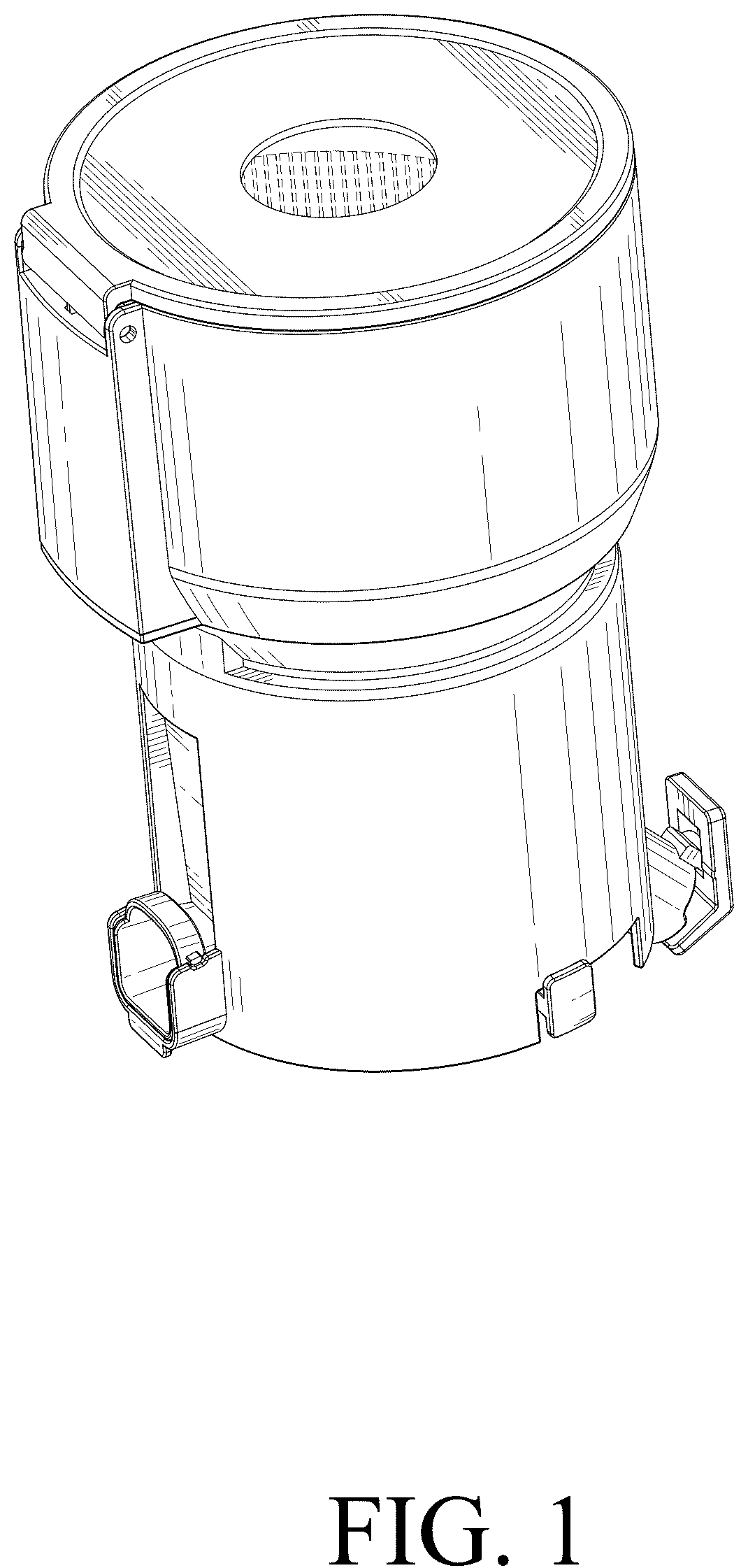 Patent USD1124794 Figure 1 – Juicer component