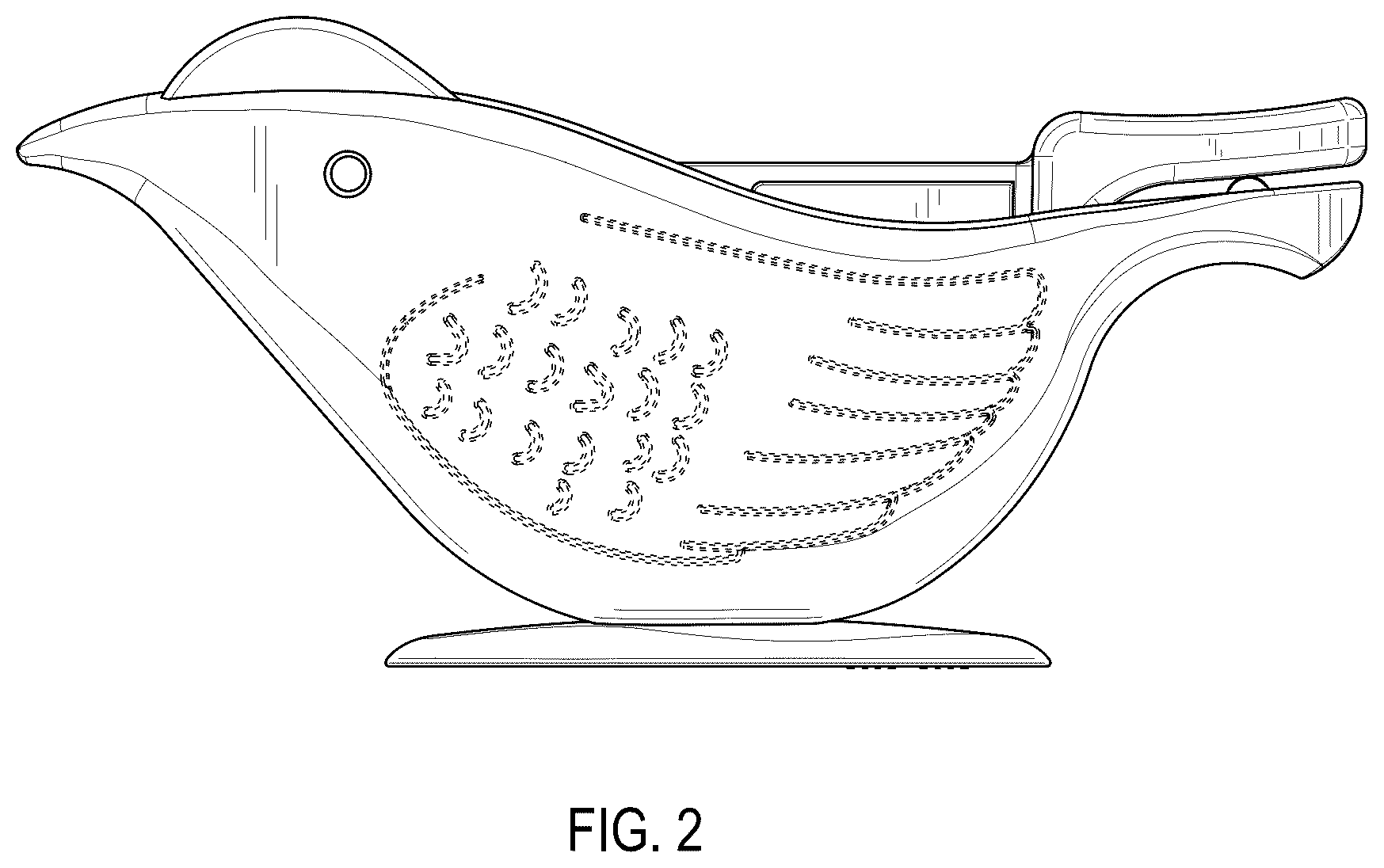Patent USD1124795 Figure 2 – Fruit juice extractor