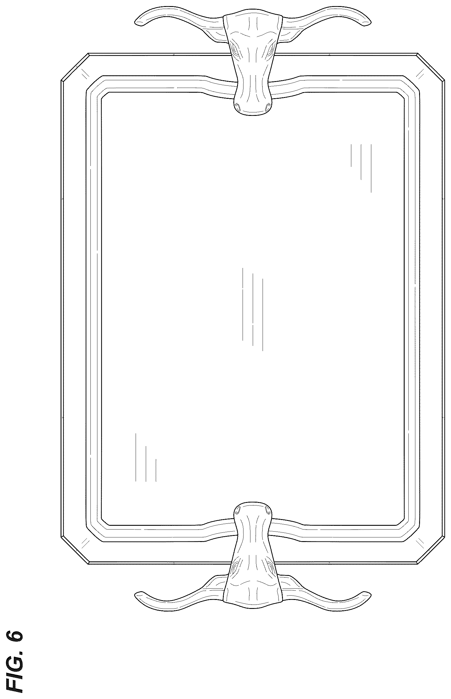 Patent USD1124798 Figure 6 – Cutting board