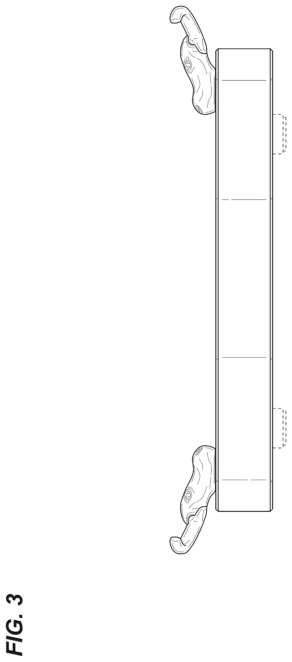 Patent USD1124799 Figure 3 – Cutting board