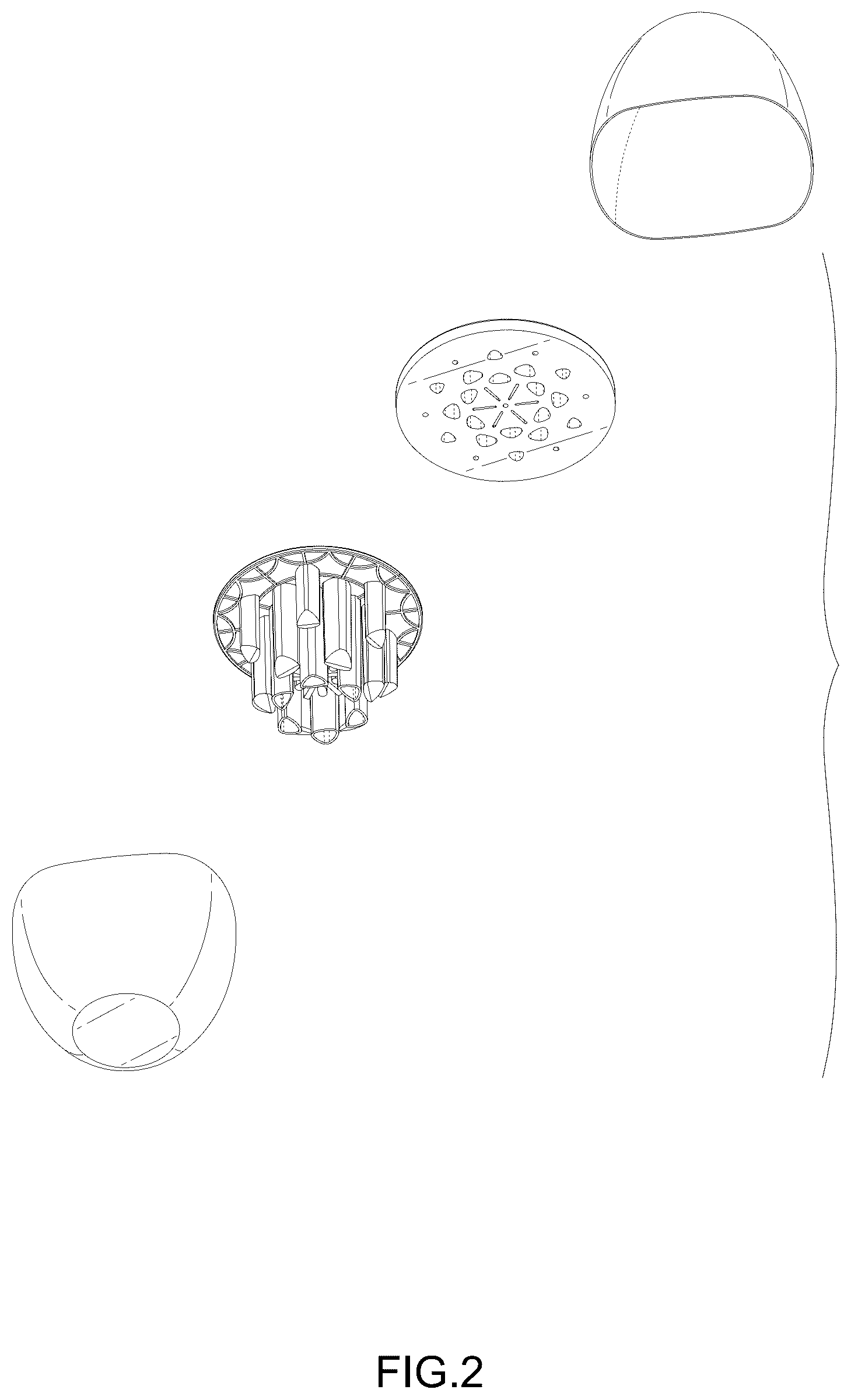 Patent USD1124800 Figure 2 – Tableware storage assembly