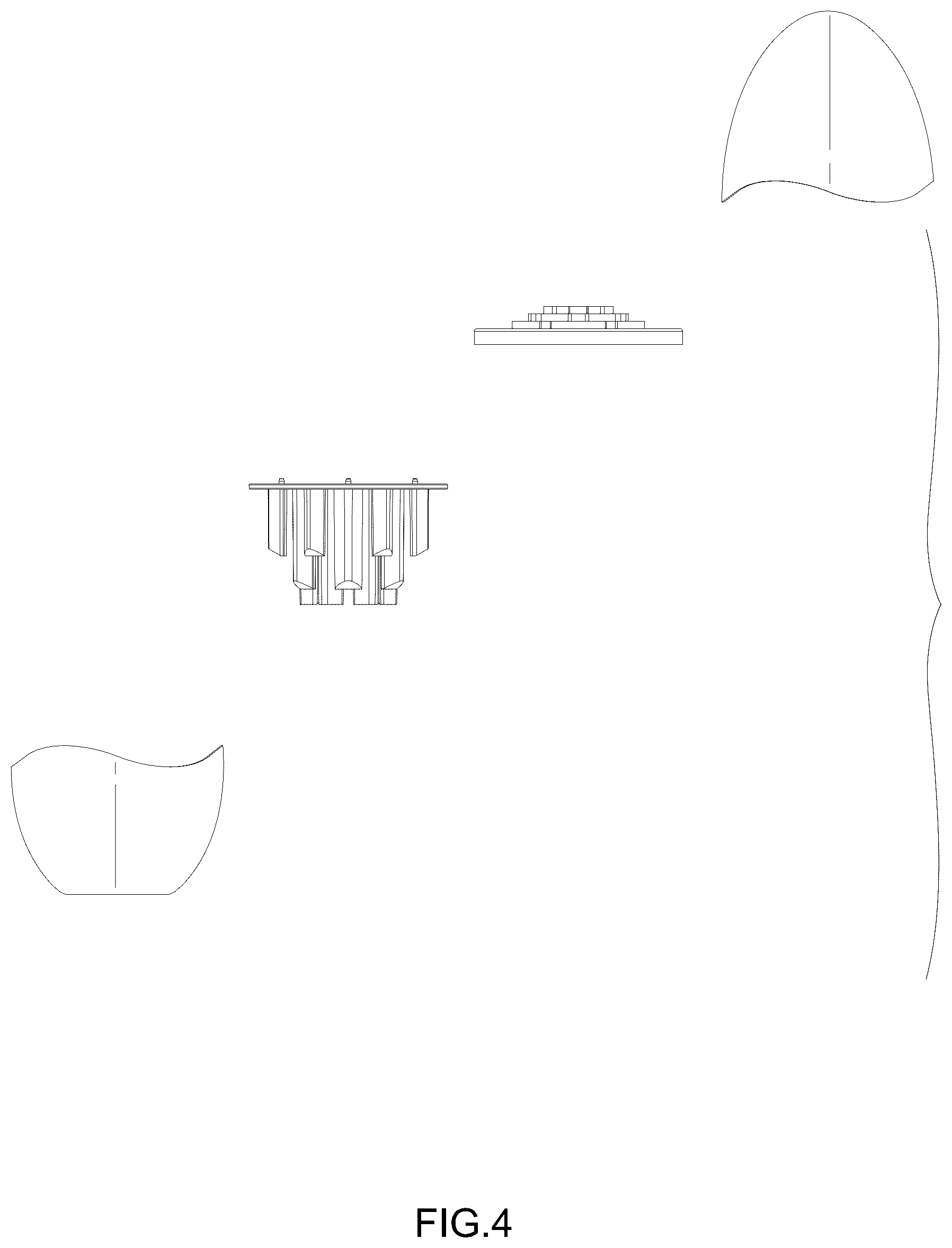 Patent USD1124800 Figure 4 – Tableware storage assembly