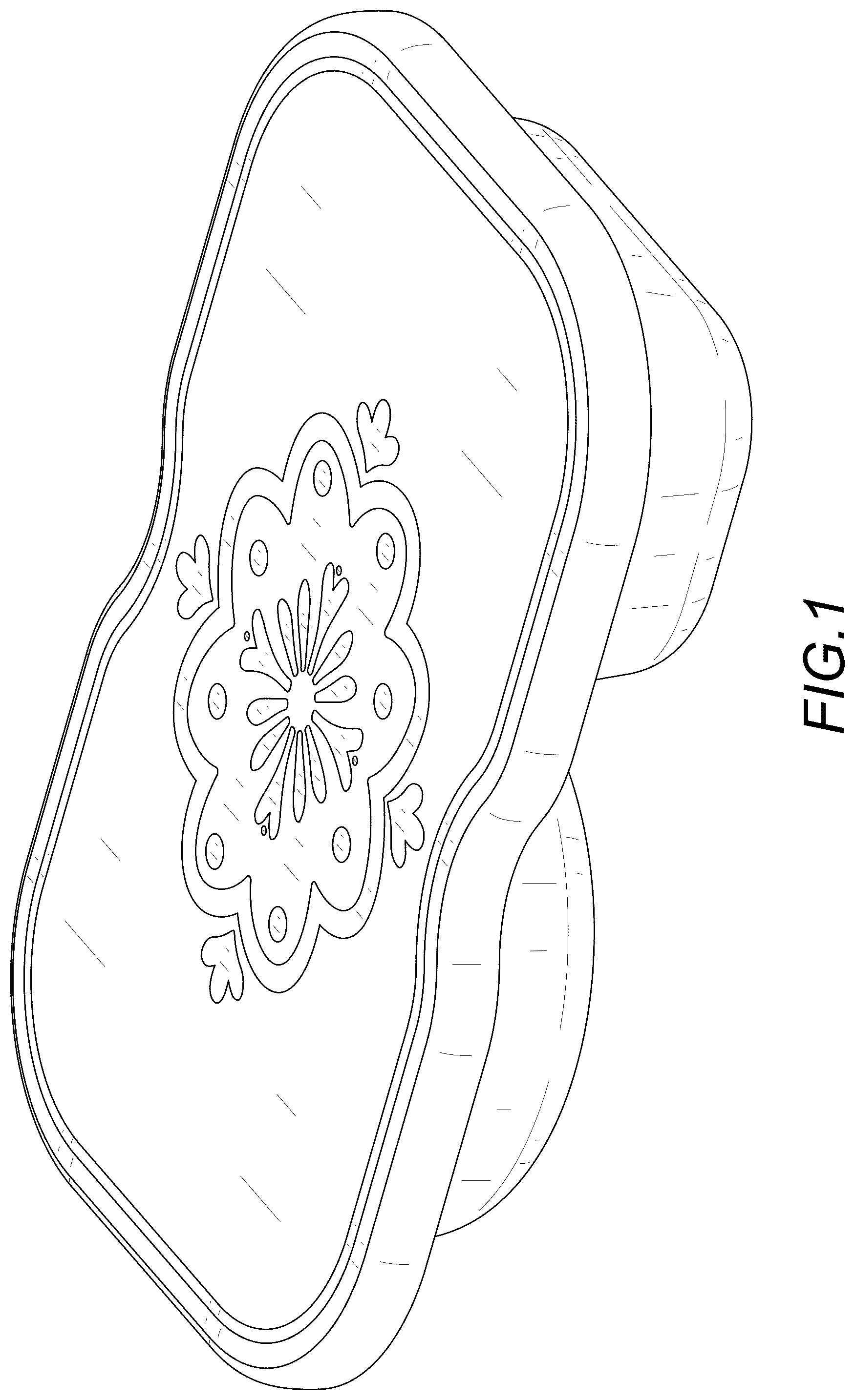 Patent USD1124801 — Food container — Figure 1