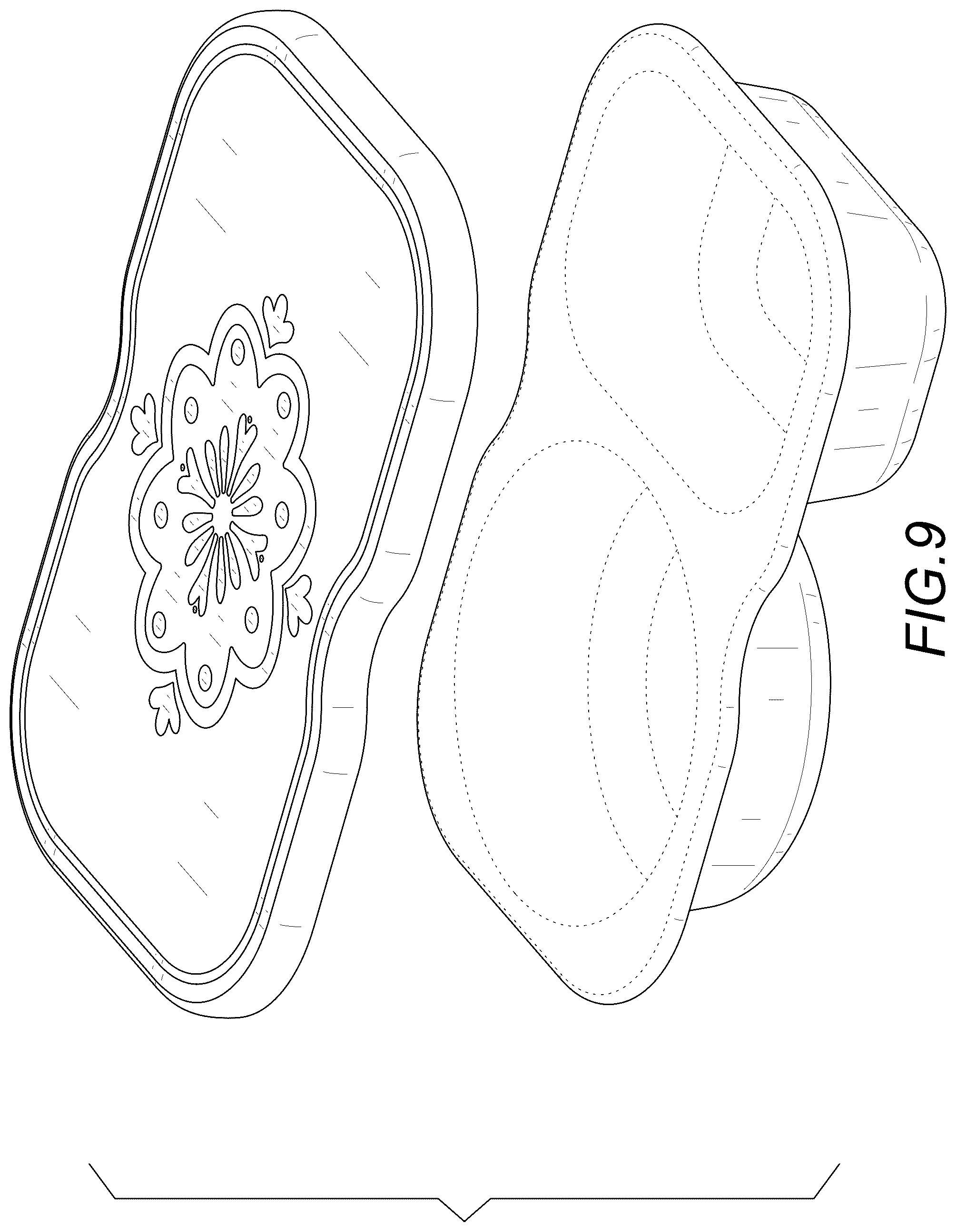 Patent USD1124801 Figure 9 – Food container