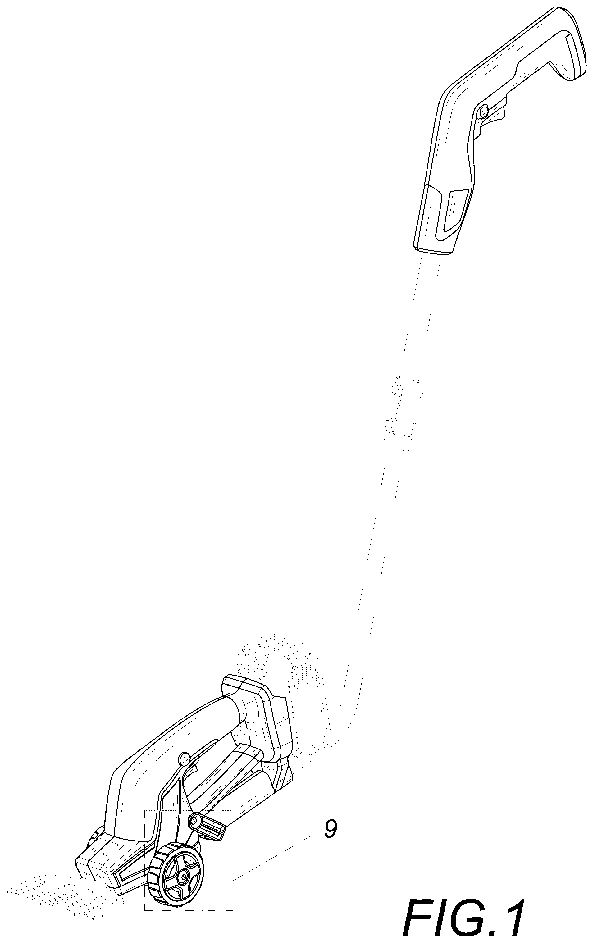 Patent USD1124804 Figure 1 – Hedge machine