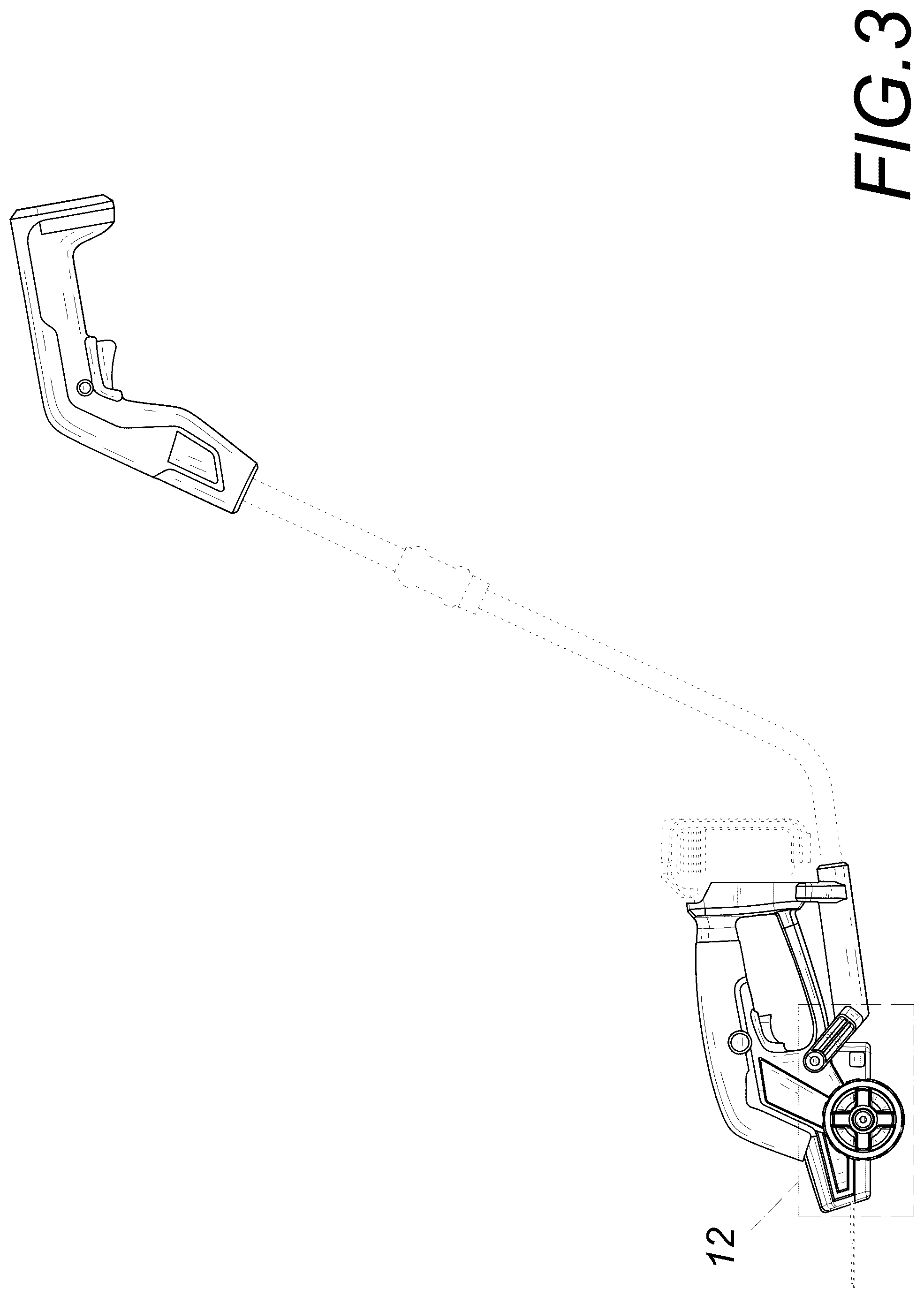 Patent USD1124804 Figure 3 – Hedge machine