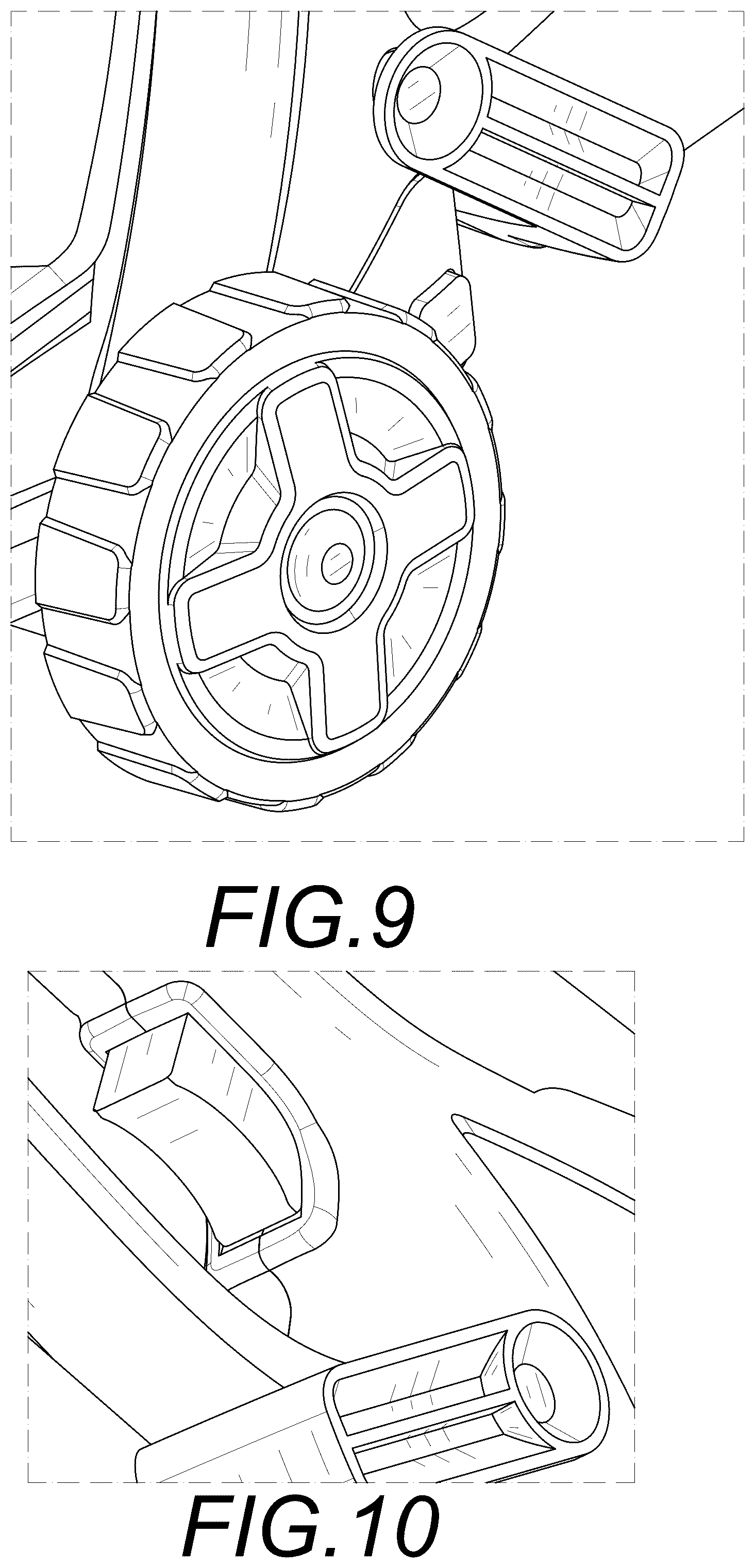 Patent USD1124804 Figure 9 – Hedge machine